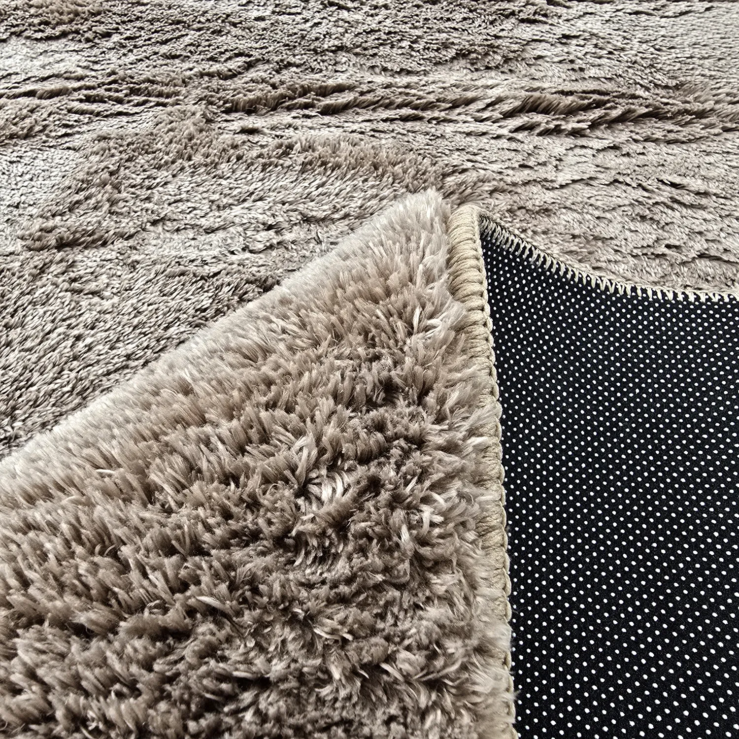 Koberec shaggy oválny - Aranga Super Soft Fur (hnedý)