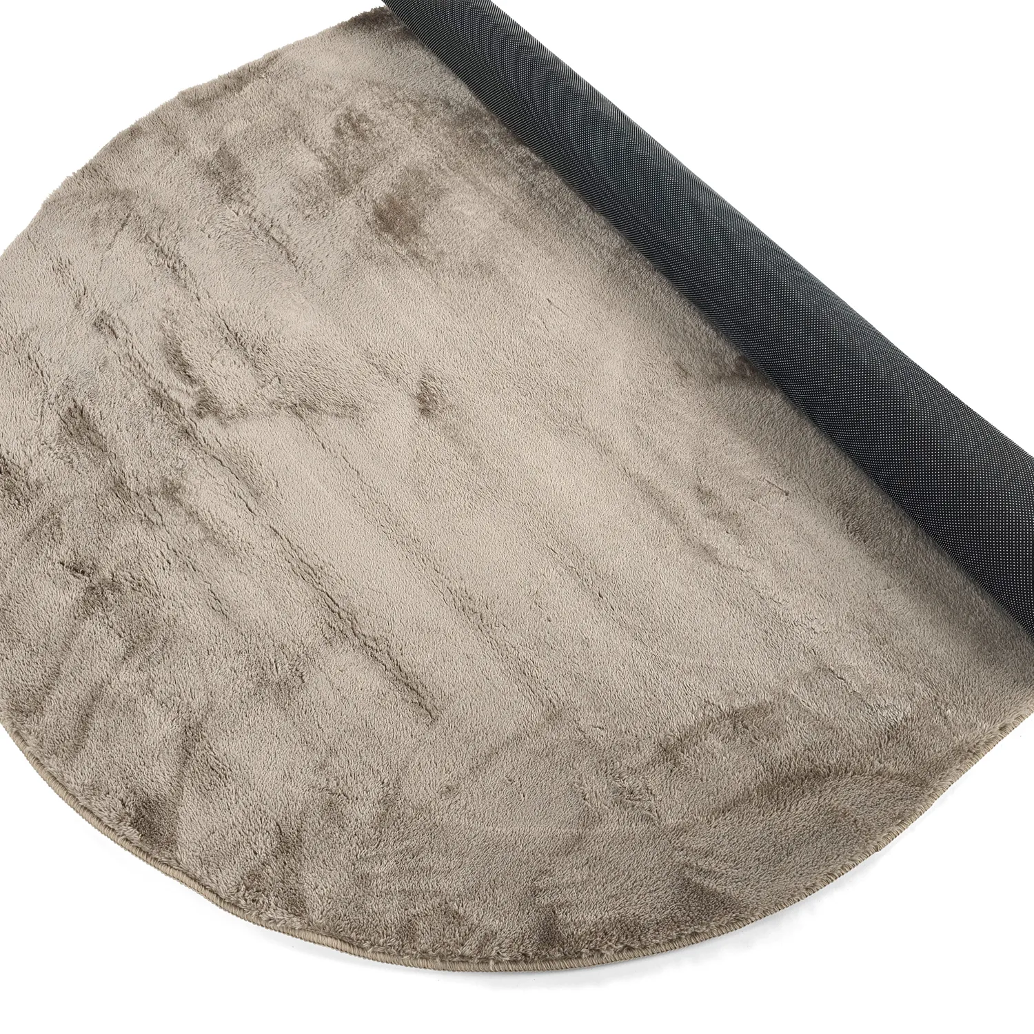 Koberec shaggy oválny - Aranga Super Soft Fur (hnedý)