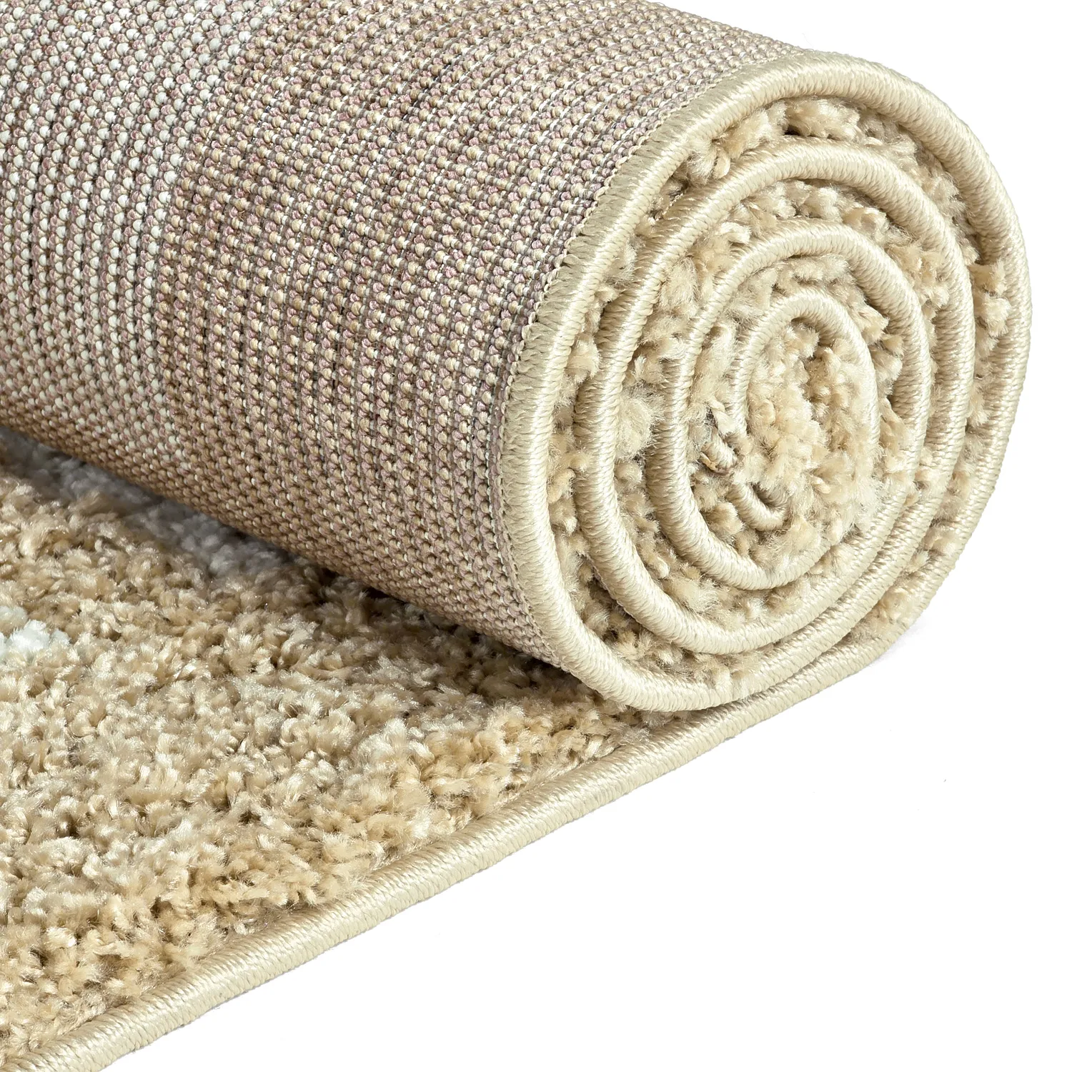 Chlpaté koberce - Asilah (béžová/biela)