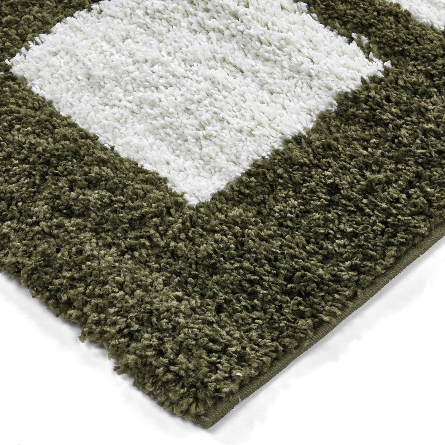 Chlpaté koberce - Asilah (zelená/biela)