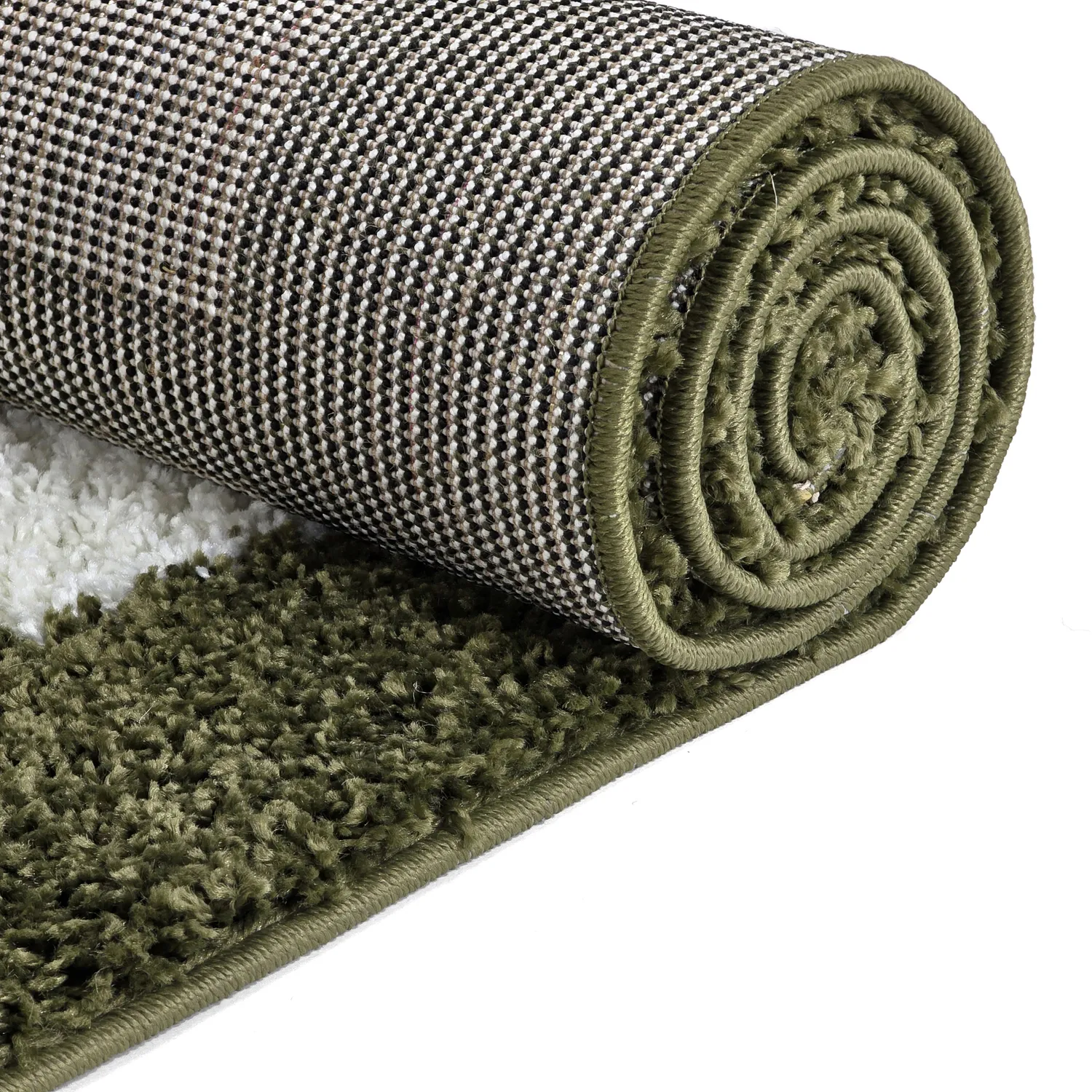 Chlpaté koberce - Asilah (zelená/biela)