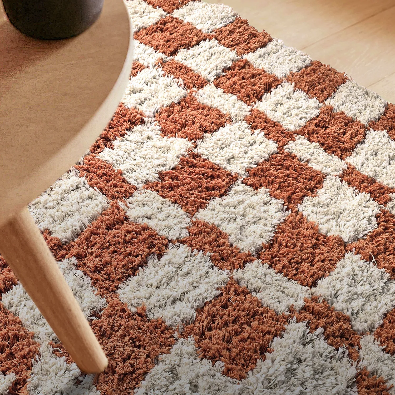 Ryamattor - Atrani Natural Cotton Shaggy (orange)