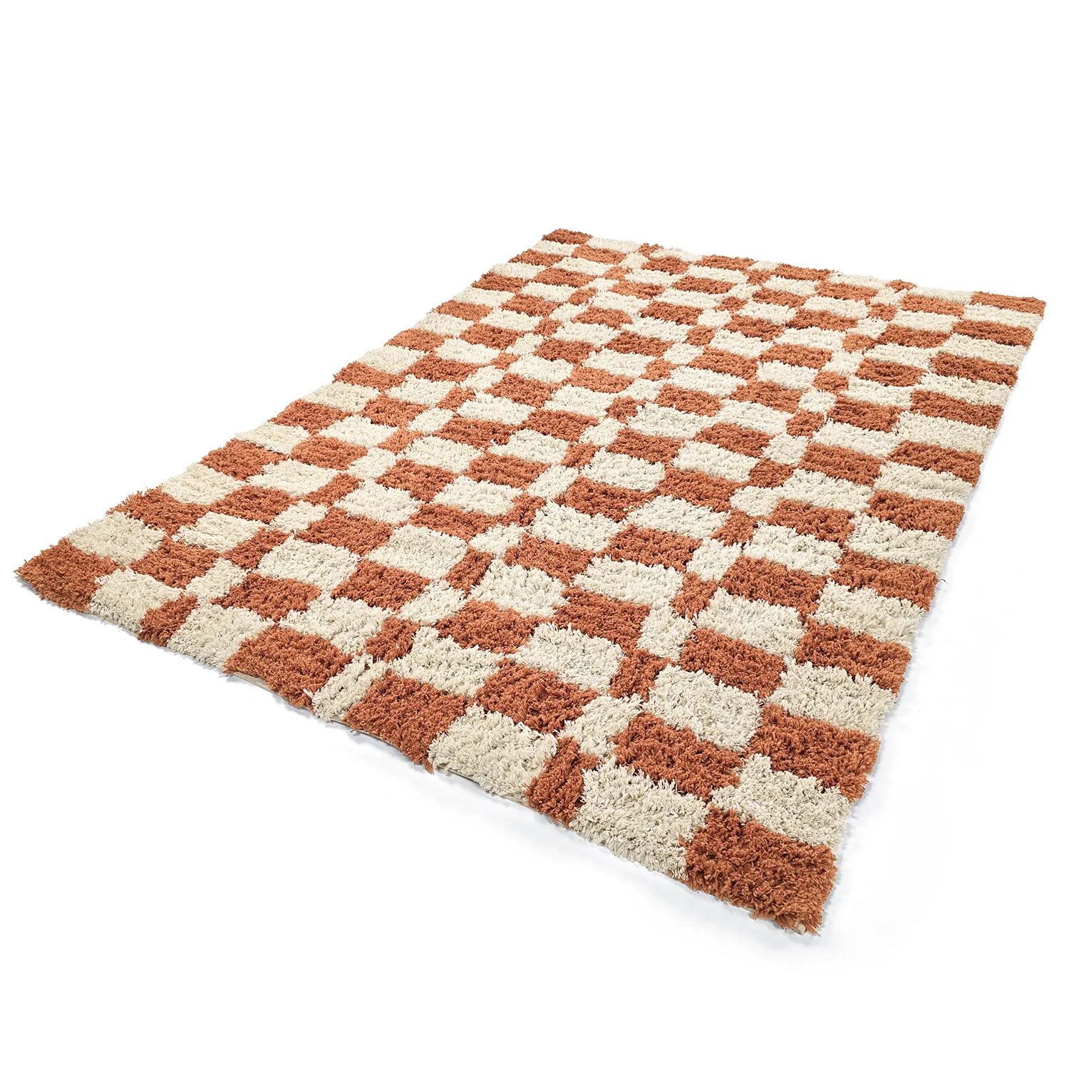 Ryamattor - Atrani Natural Cotton Shaggy (orange)