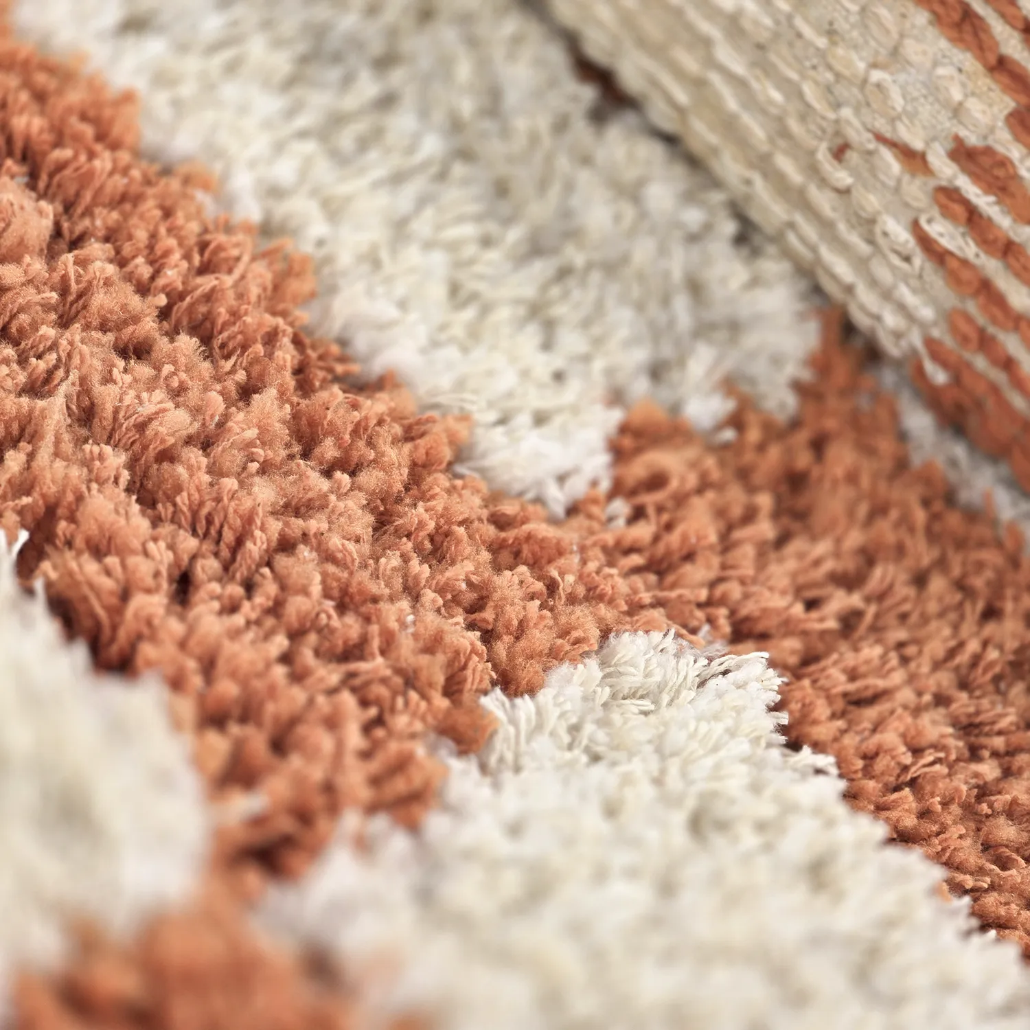 Ryamattor - Atrani Natural Cotton Shaggy (orange)