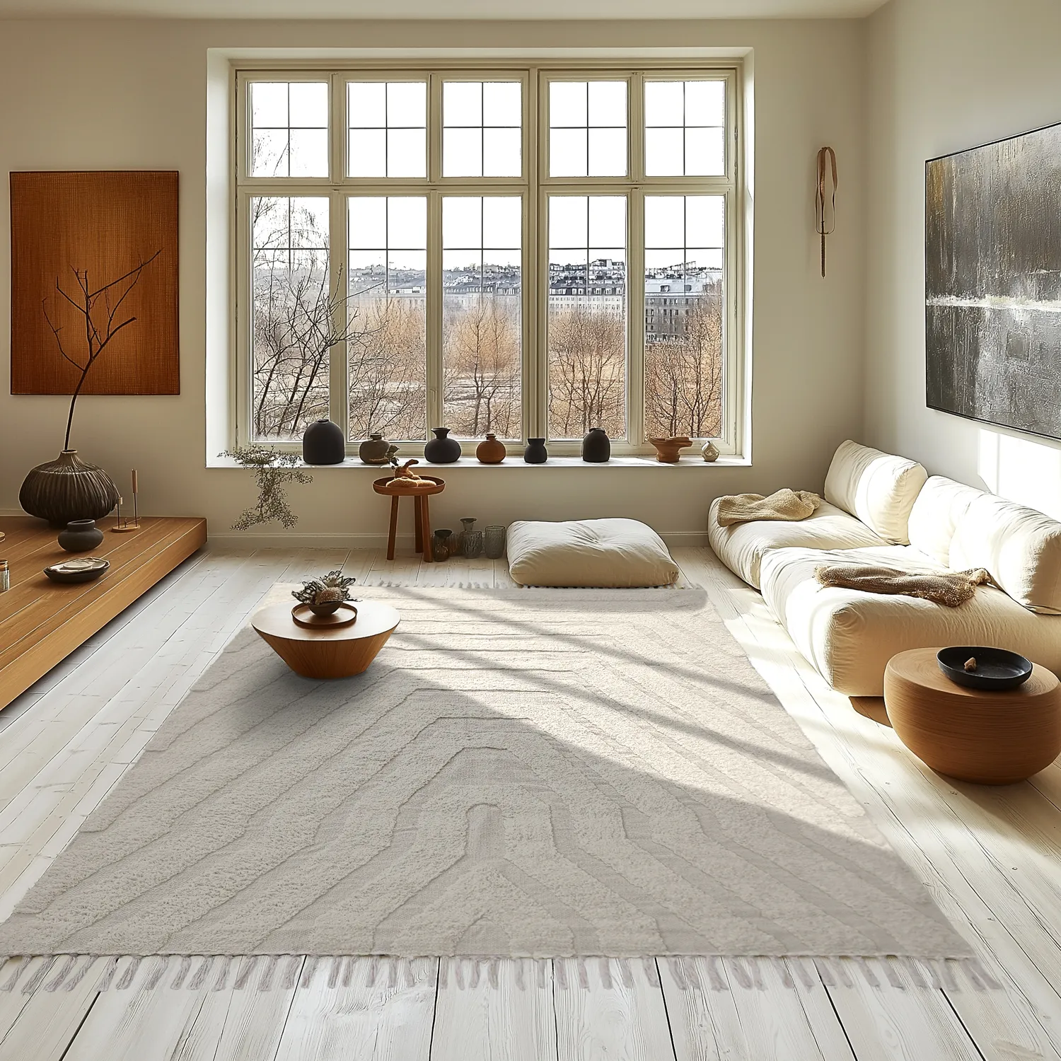 Koberce s dlhým vlasom - Callista Natural Cotton Shaggy (béžová)