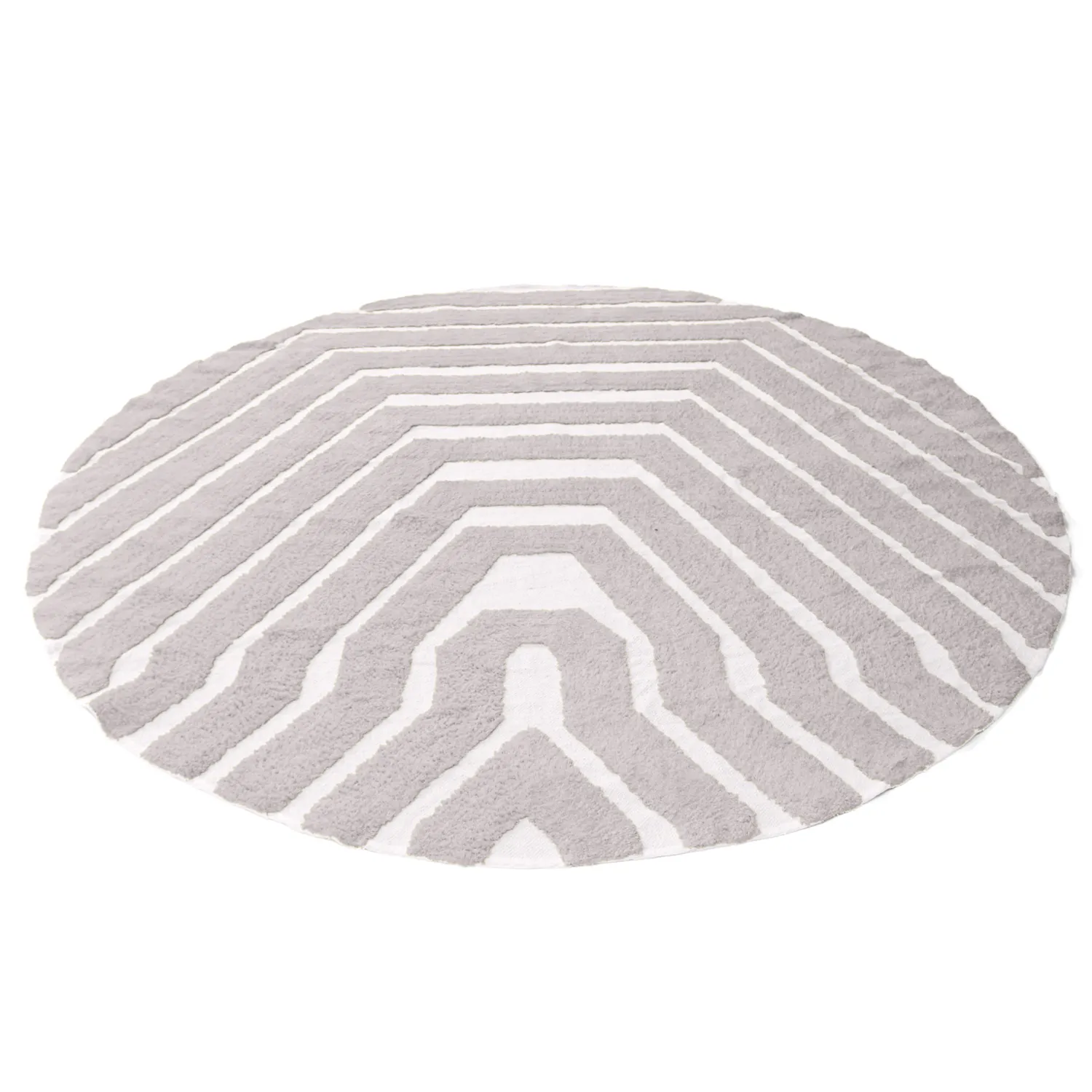 Kruhový koberec - Callista Natural Cotton Shaggy (taupe)