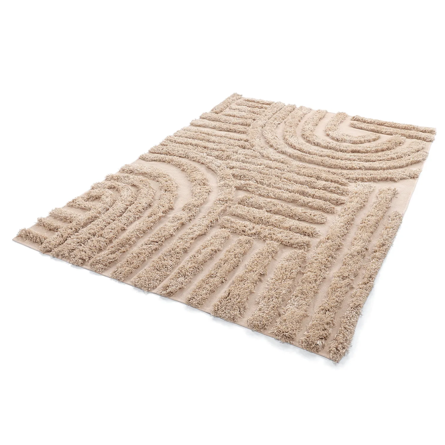 Ryamattor - Cazorla Natural Cotton Shaggy (beige)