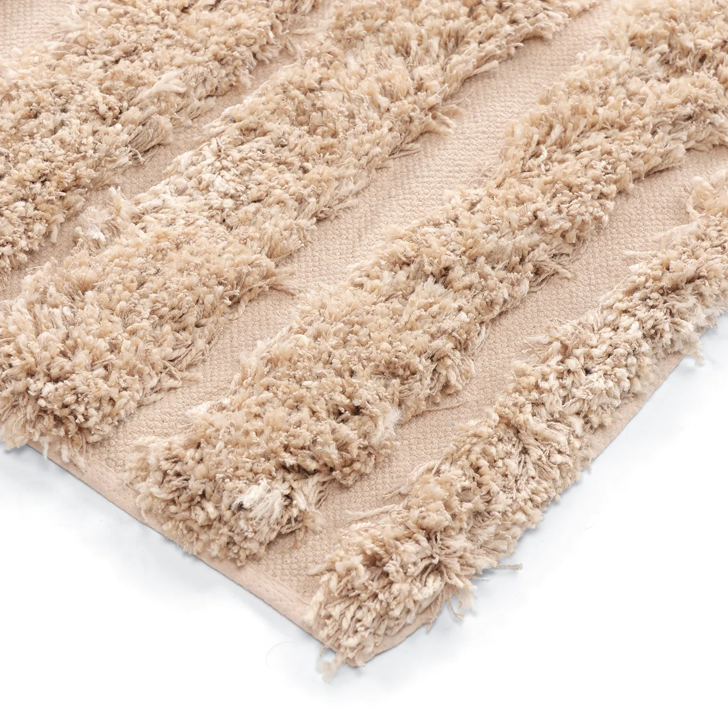Ryamattor - Cazorla Natural Cotton Shaggy (beige)