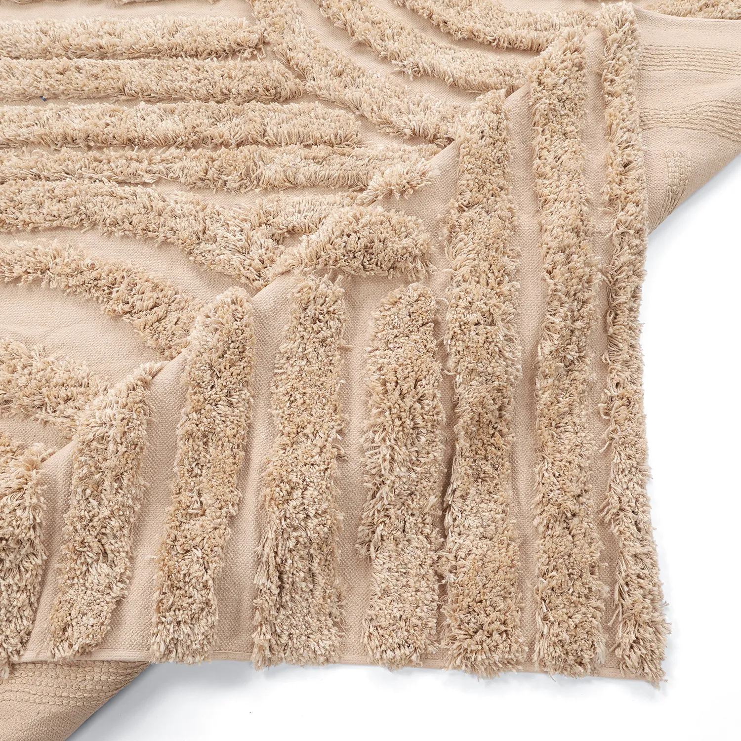 Ryamattor - Cazorla Natural Cotton Shaggy (beige)