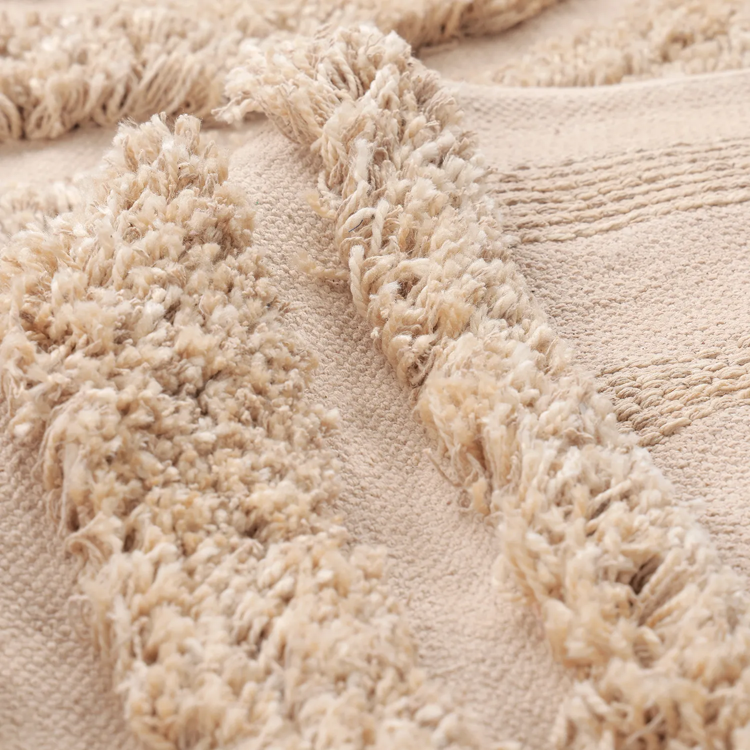 Ryamattor - Cazorla Natural Cotton Shaggy (beige)
