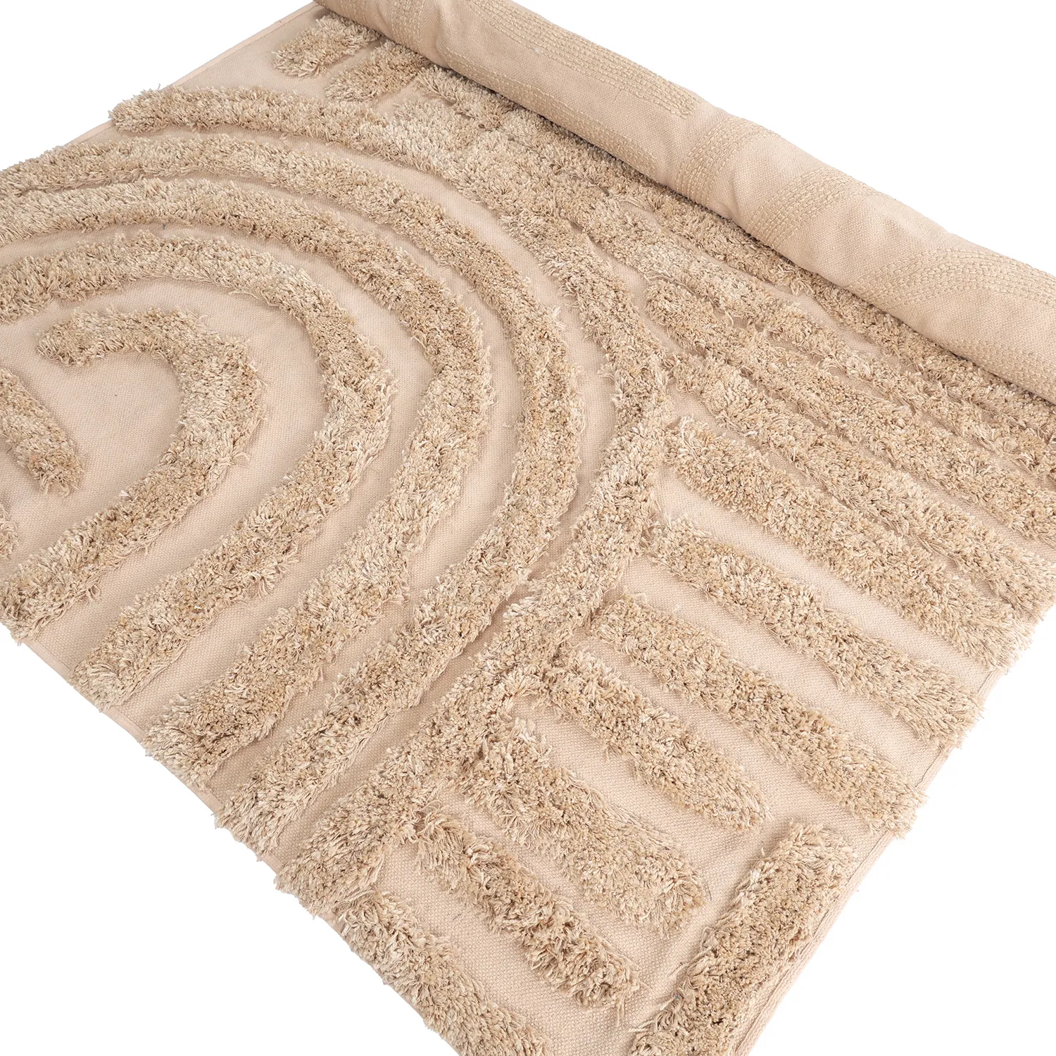 Ryamattor - Cazorla Natural Cotton Shaggy (beige)