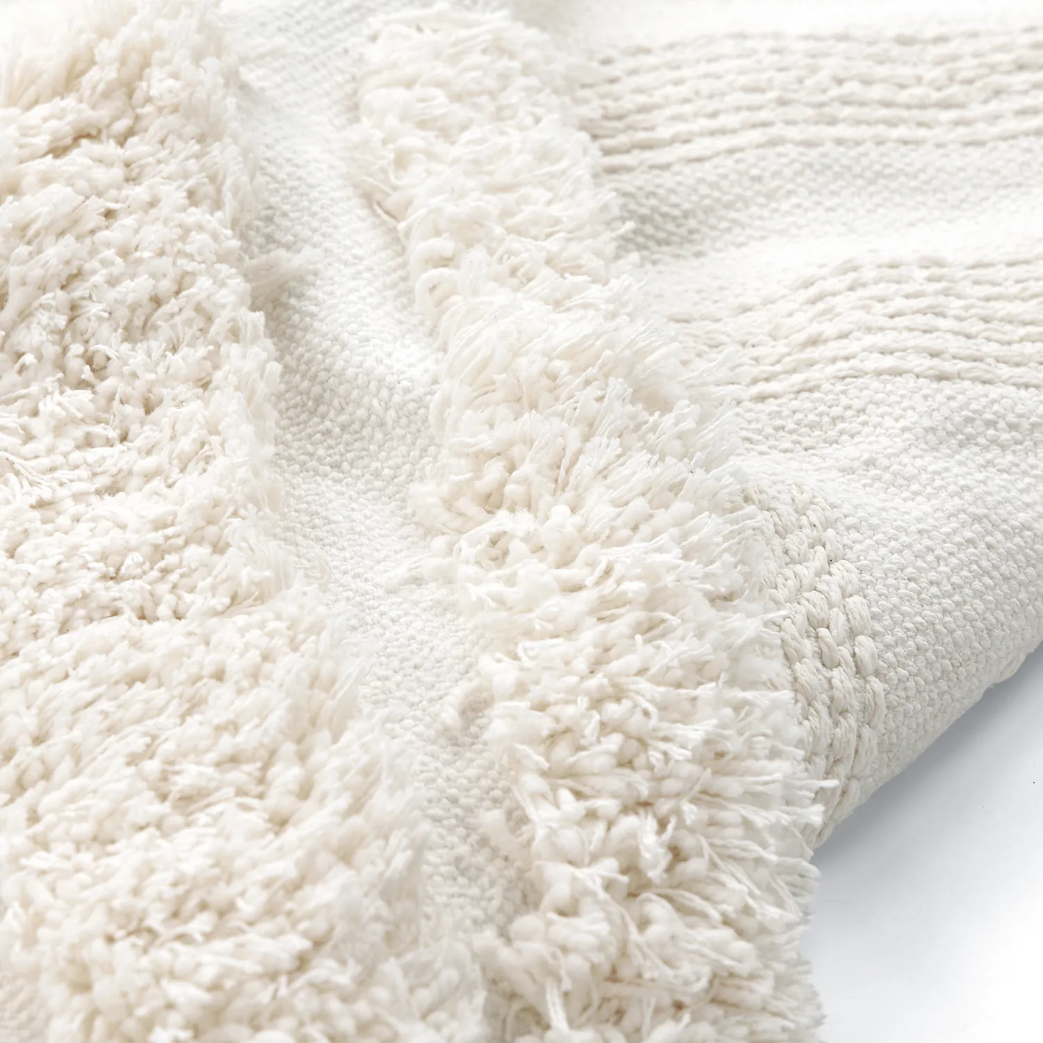 Ryamattor - Cazorla Natural Cotton Shaggy (offwhite)