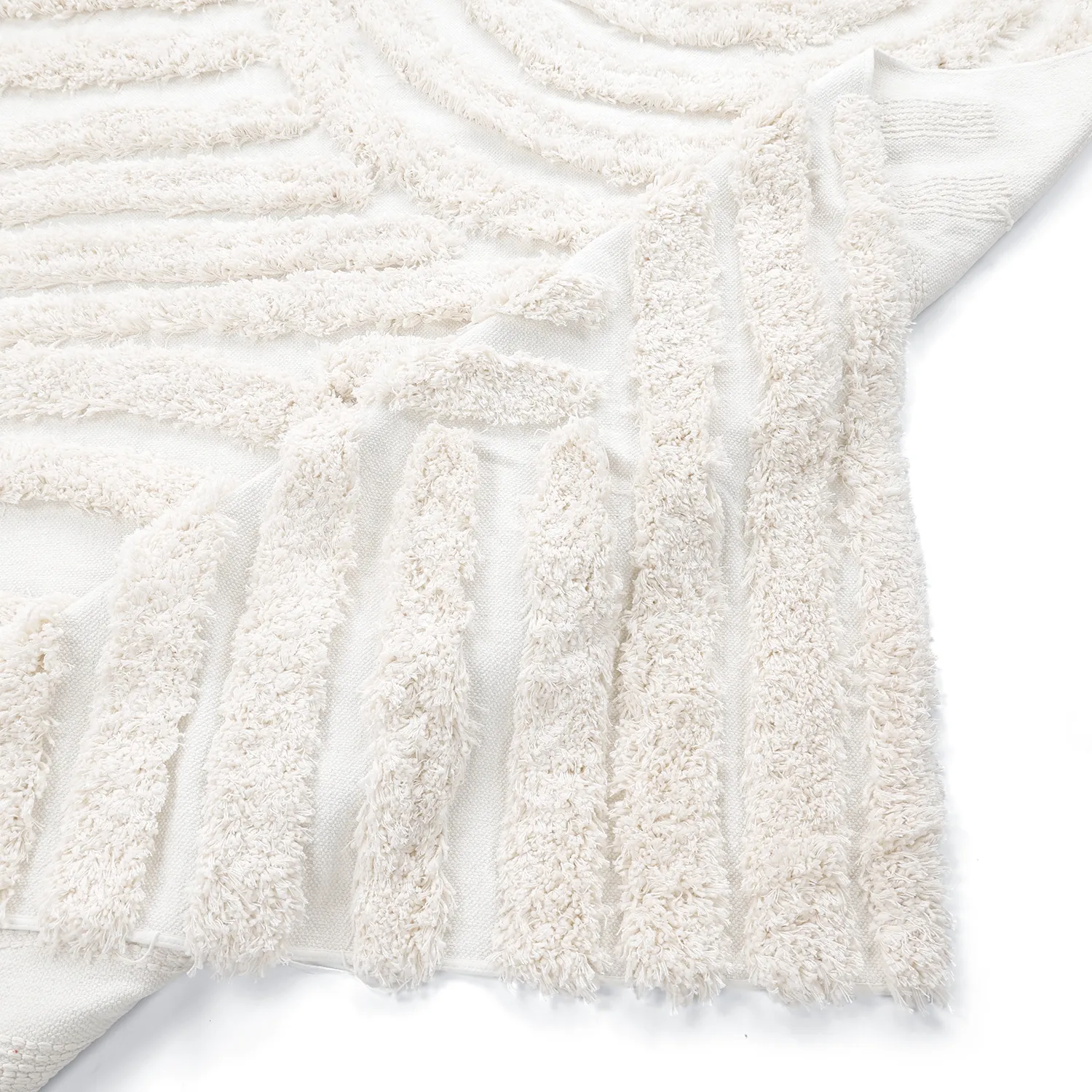Ryamattor - Cazorla Natural Cotton Shaggy (offwhite)