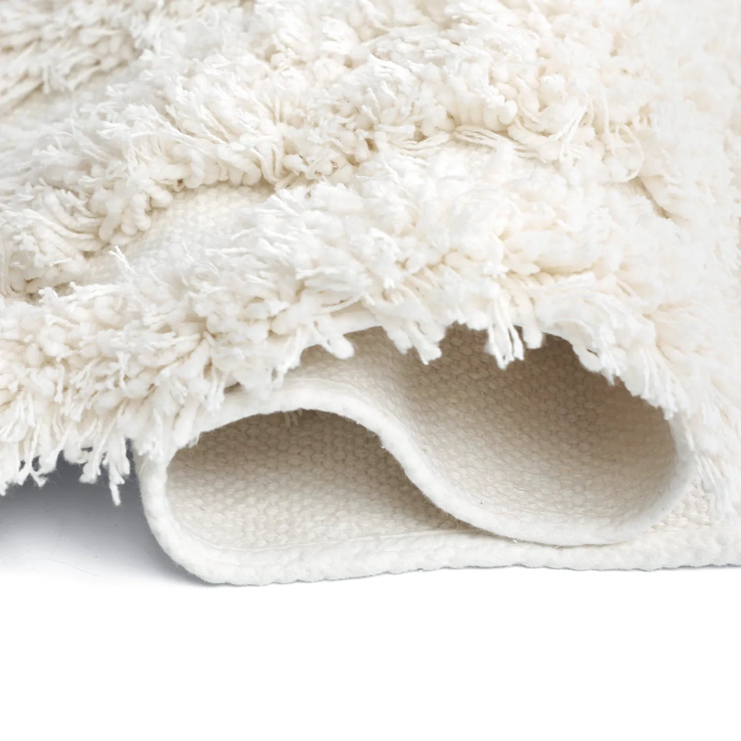 Ryamattor - Cazorla Natural Cotton Shaggy (offwhite)