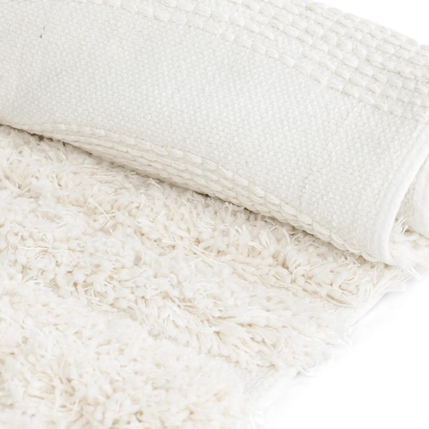 Ryamattor - Cazorla Natural Cotton Shaggy (offwhite)
