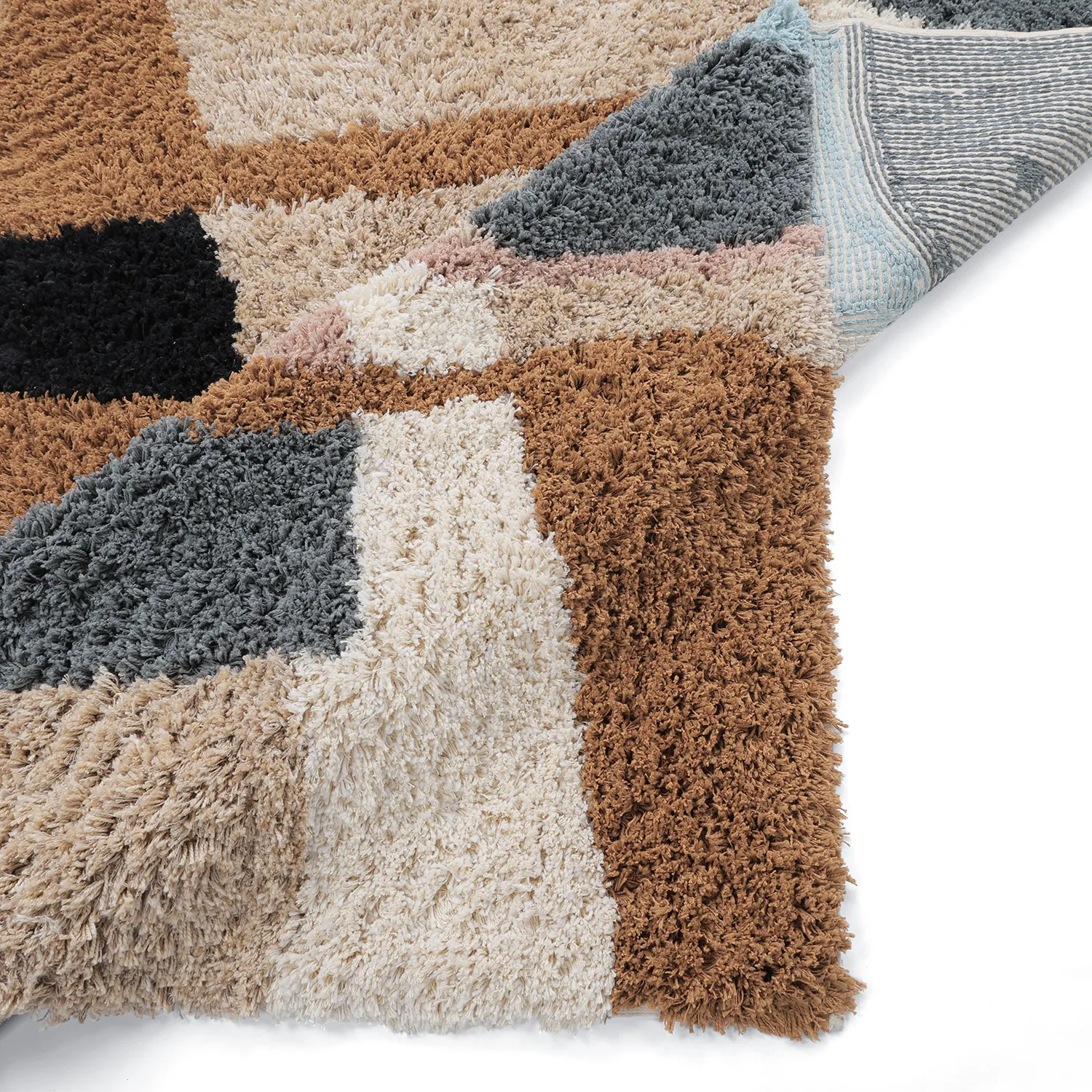 Ryamattor - Cefalu Natural Cotton Shaggy (multi)