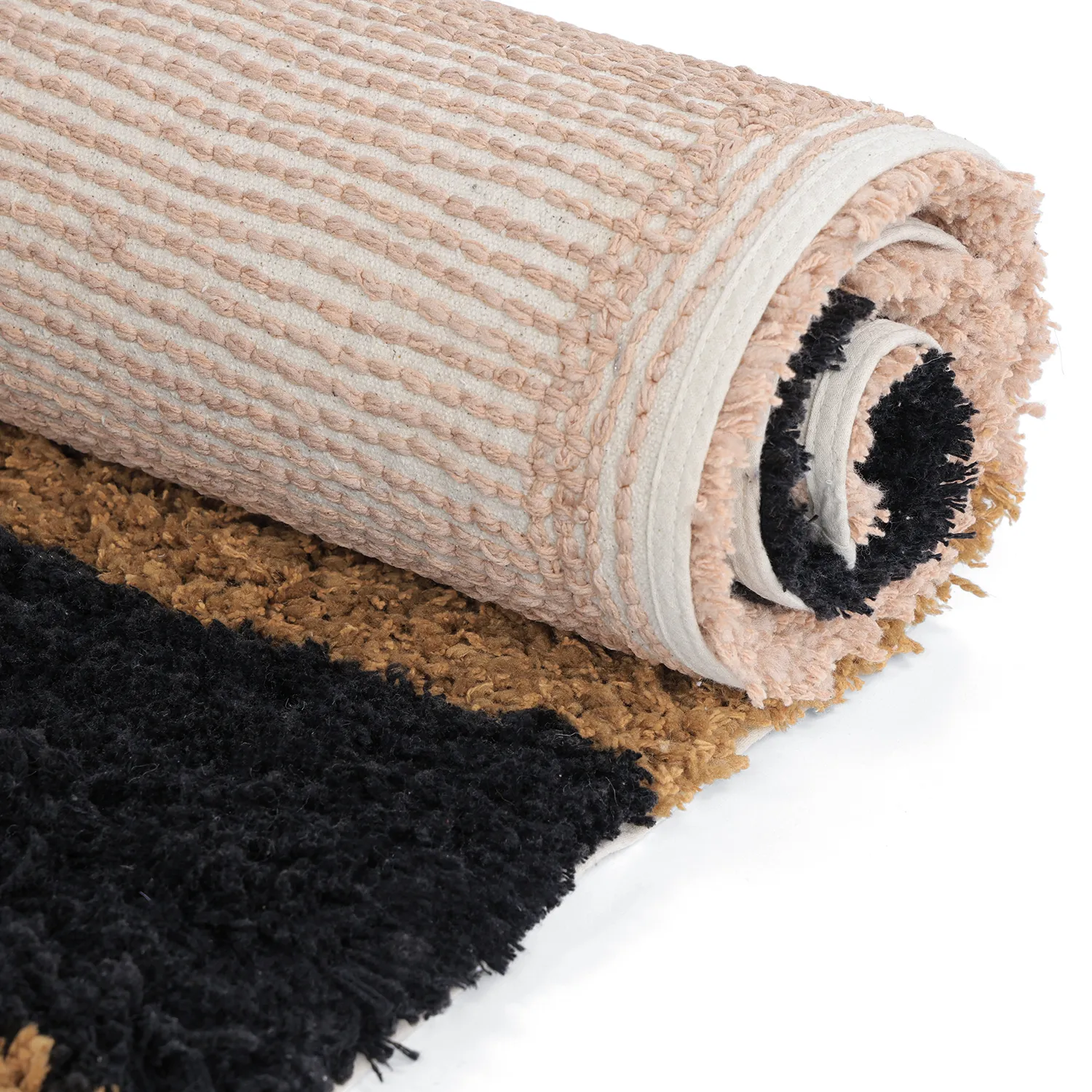Ryamattor - Cefalu Natural Cotton Shaggy (multi)