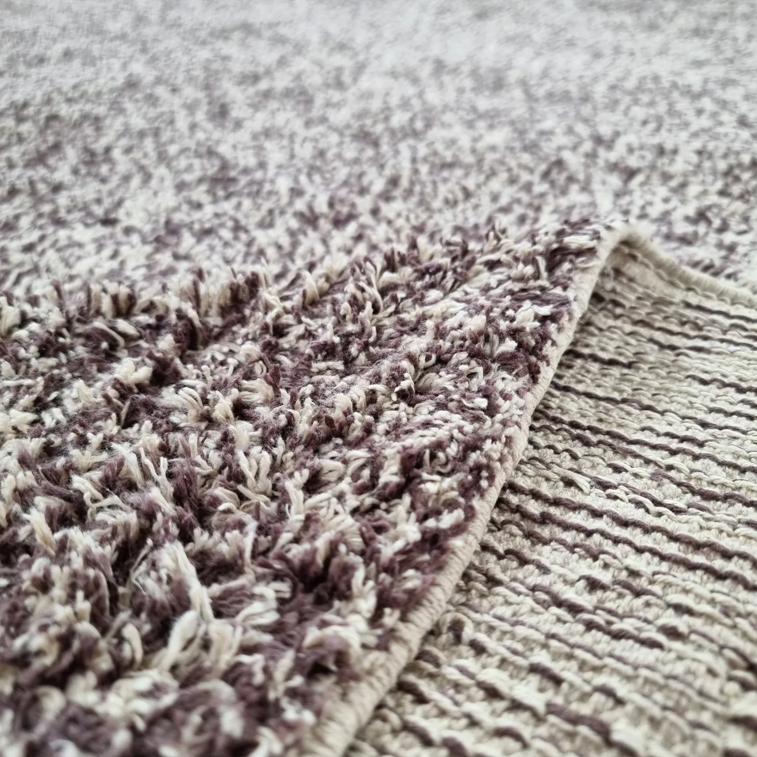 Koberce s dlhým vlasom - Celina Natural Cotton Shaggy (béžová/hnedá)