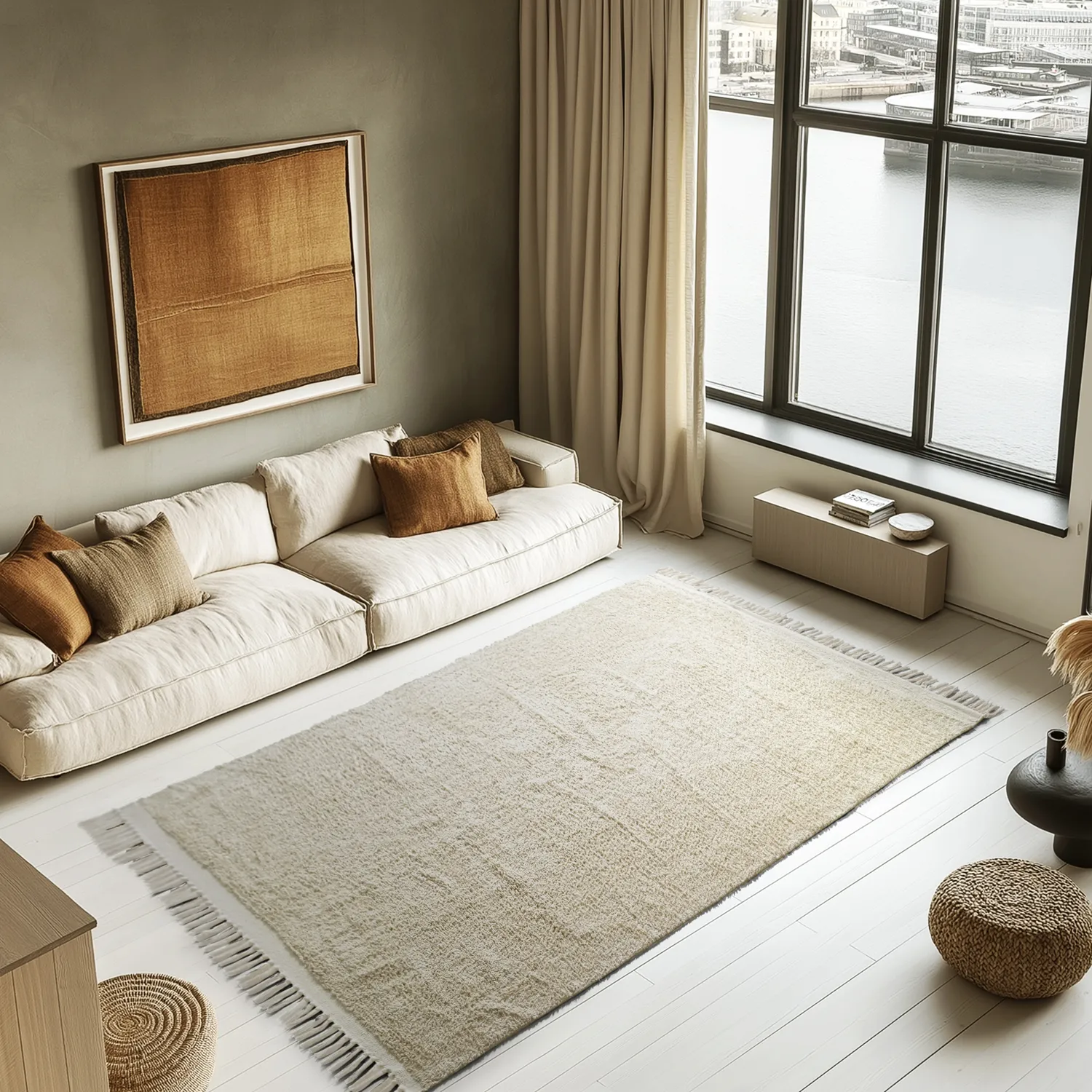 Koberce s dlhým vlasom - Celina Natural Cotton Shaggy (offwhite/beige)