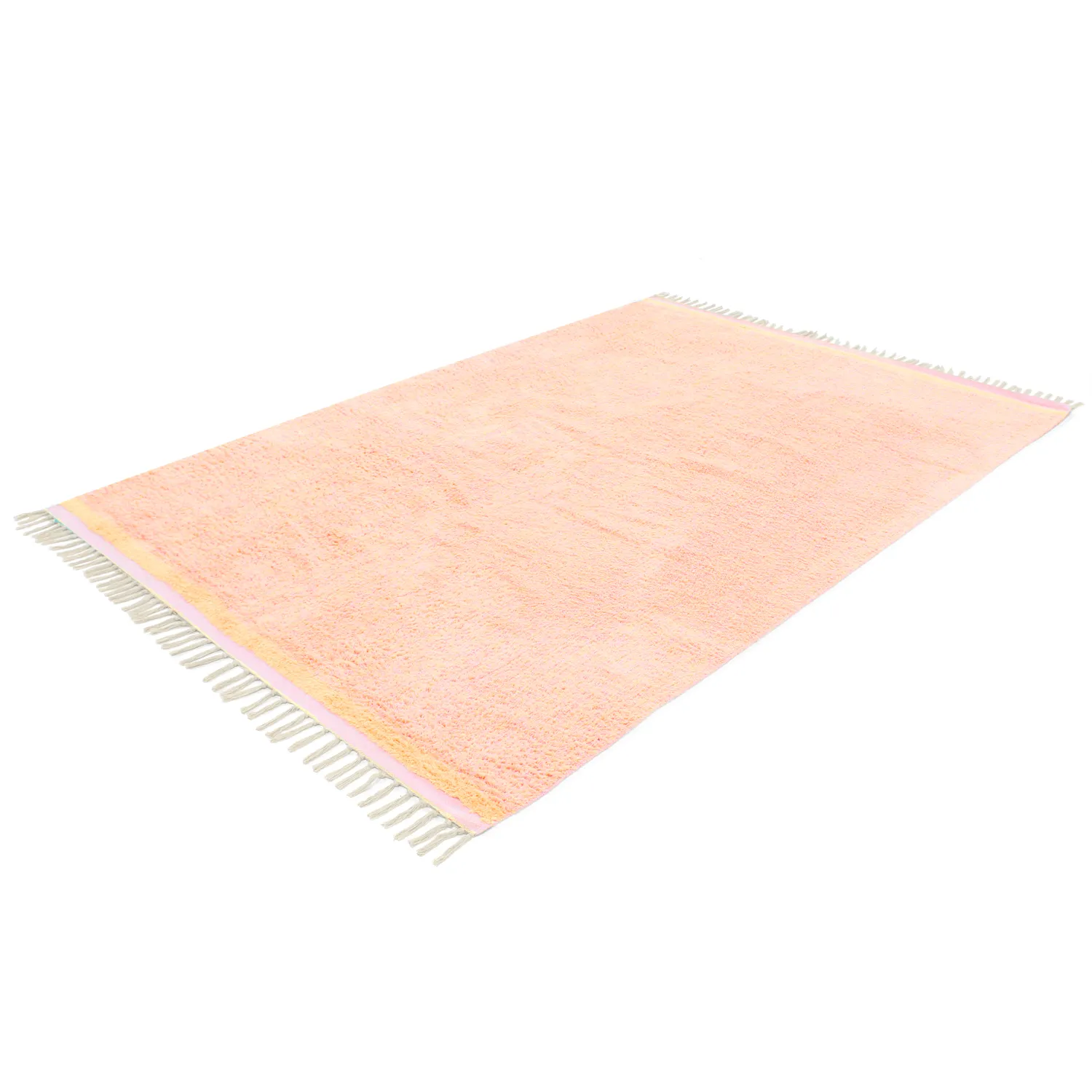 Koberce s dlhým vlasom - Celina Natural Cotton Shaggy (ružová/bežová)