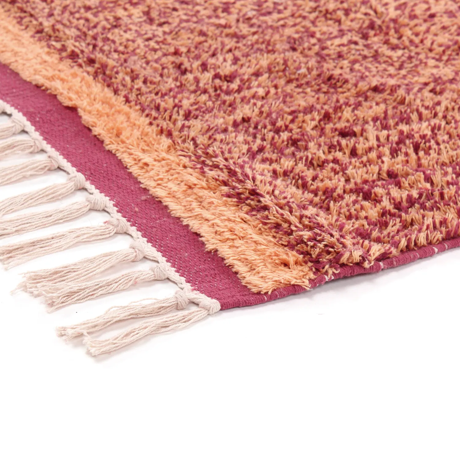 Koberce s dlhým vlasom - Celina Natural Cotton Shaggy (červená)