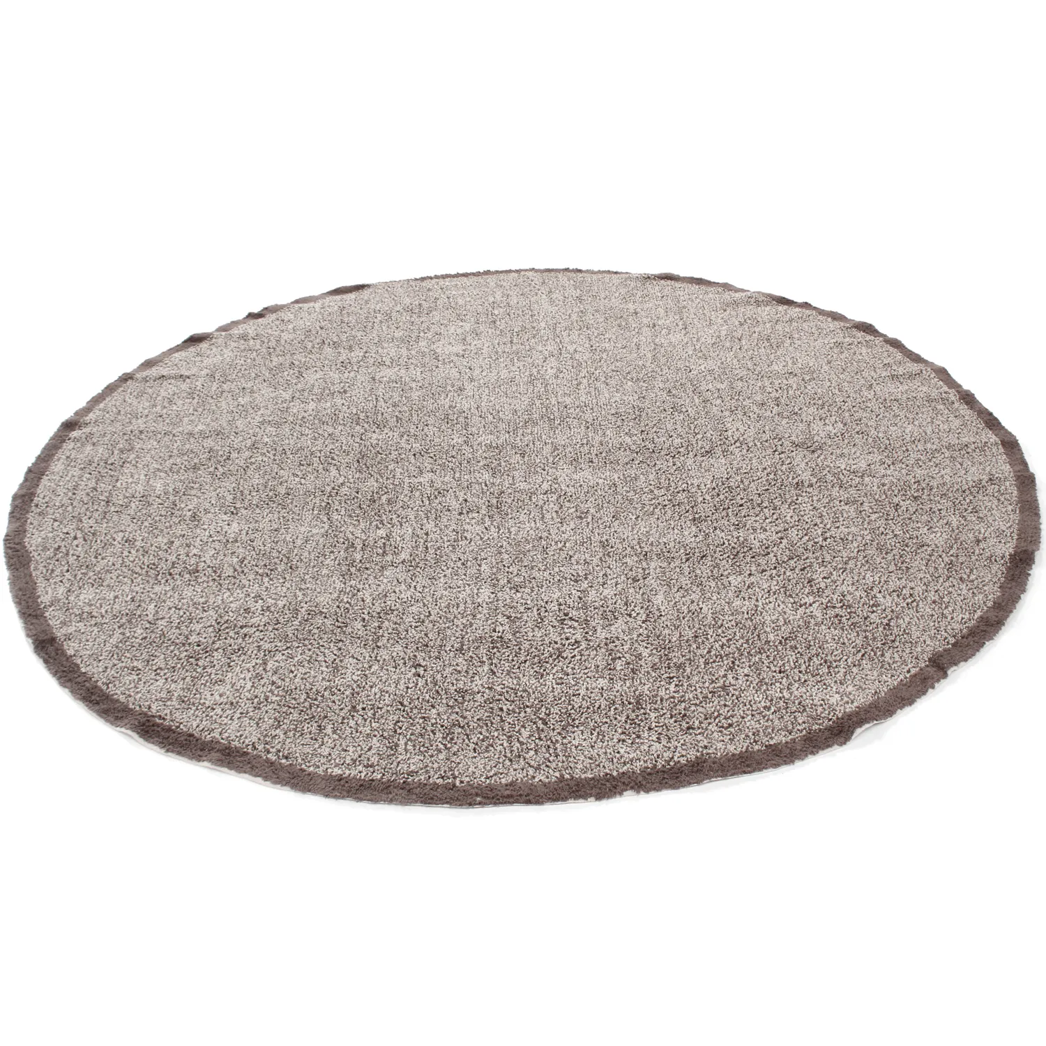 Kolo koberce - Celina Natural Cotton Shaggy (béžová/hnedá)