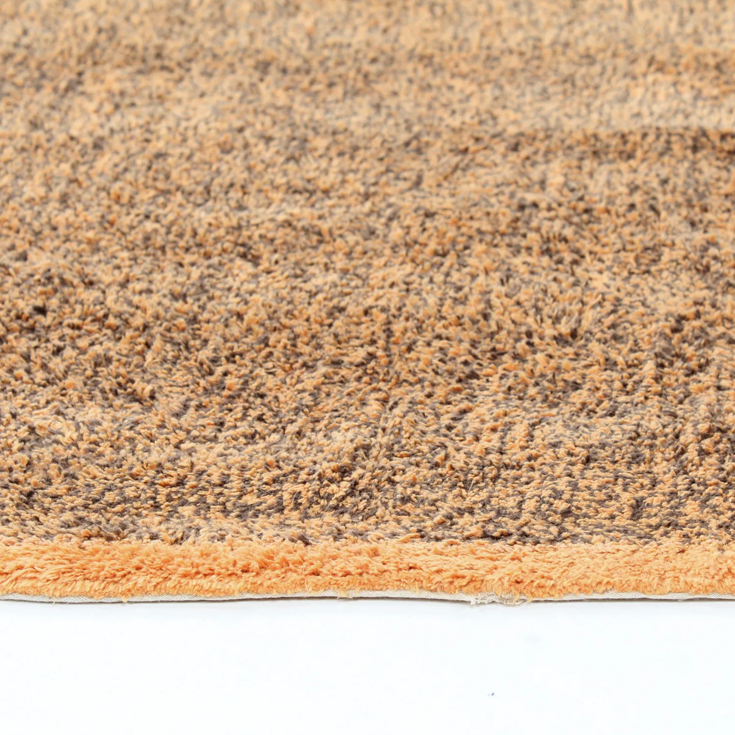 Kolo koberce - Celina Natural Cotton Shaggy (hnedá/oranžová)