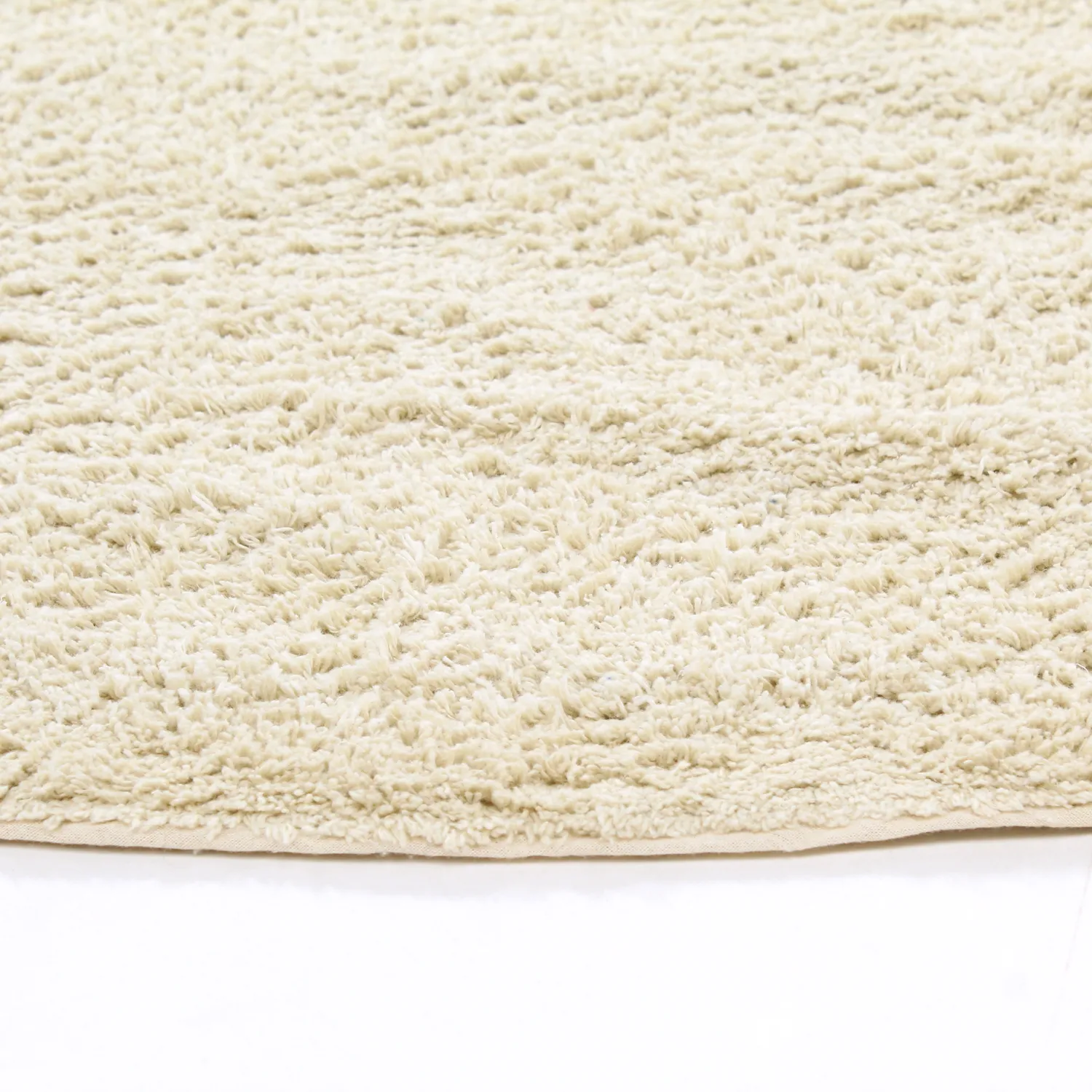 Kolo koberce - Celina Natural Cotton Shaggy (offwhite/beige)