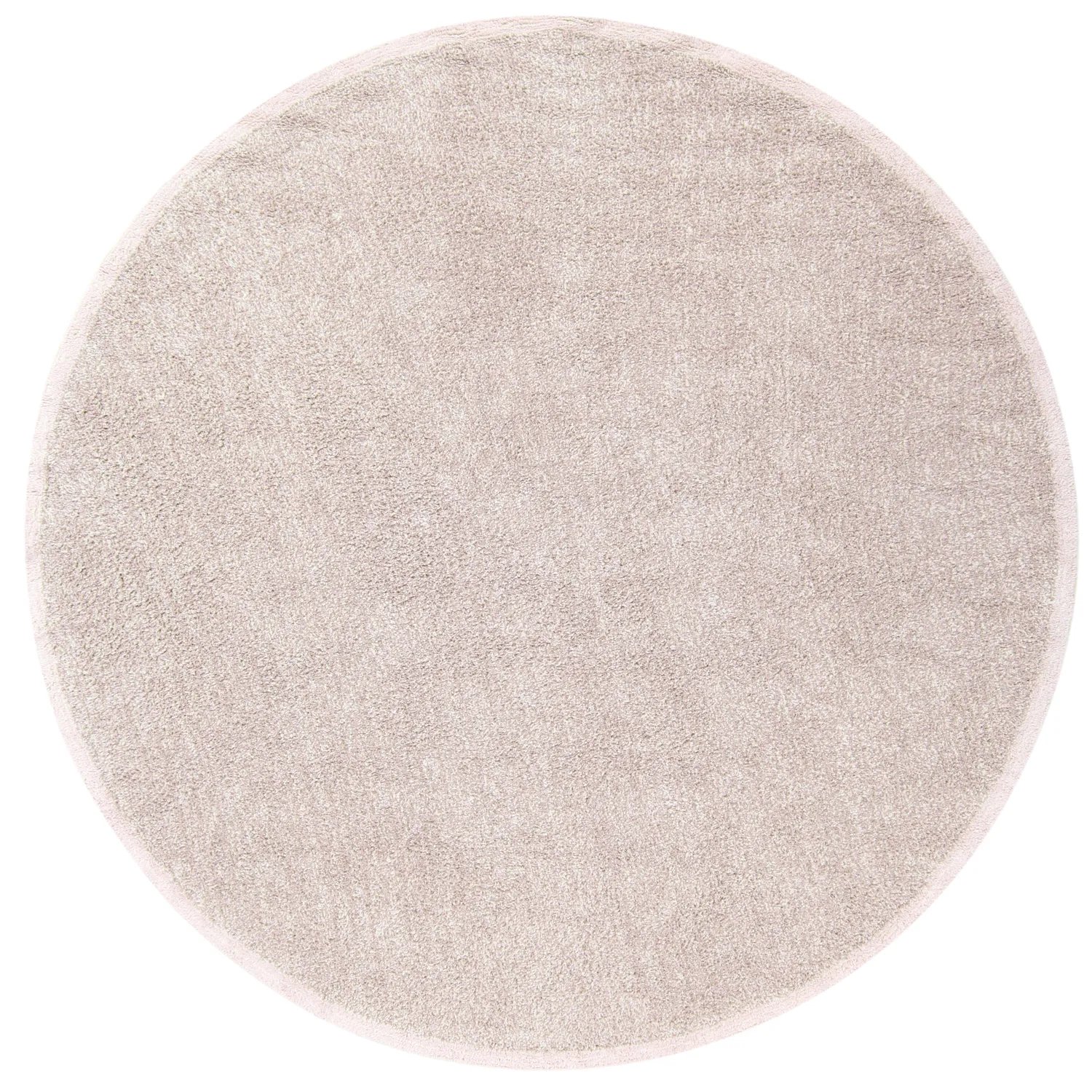 Kolo koberce - Celina Natural Cotton Shaggy (taupe/lavender)