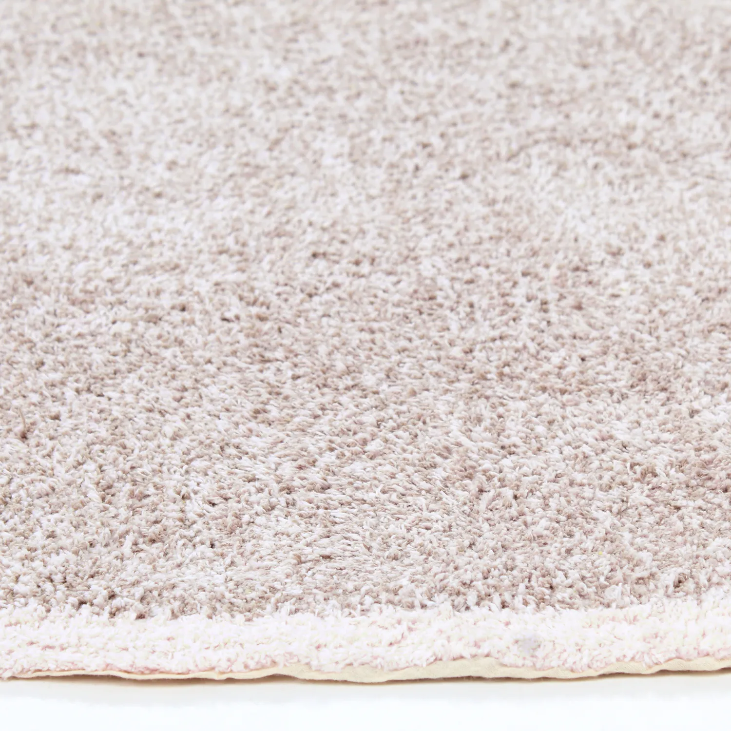 Kolo koberce - Celina Natural Cotton Shaggy (taupe/lavender)