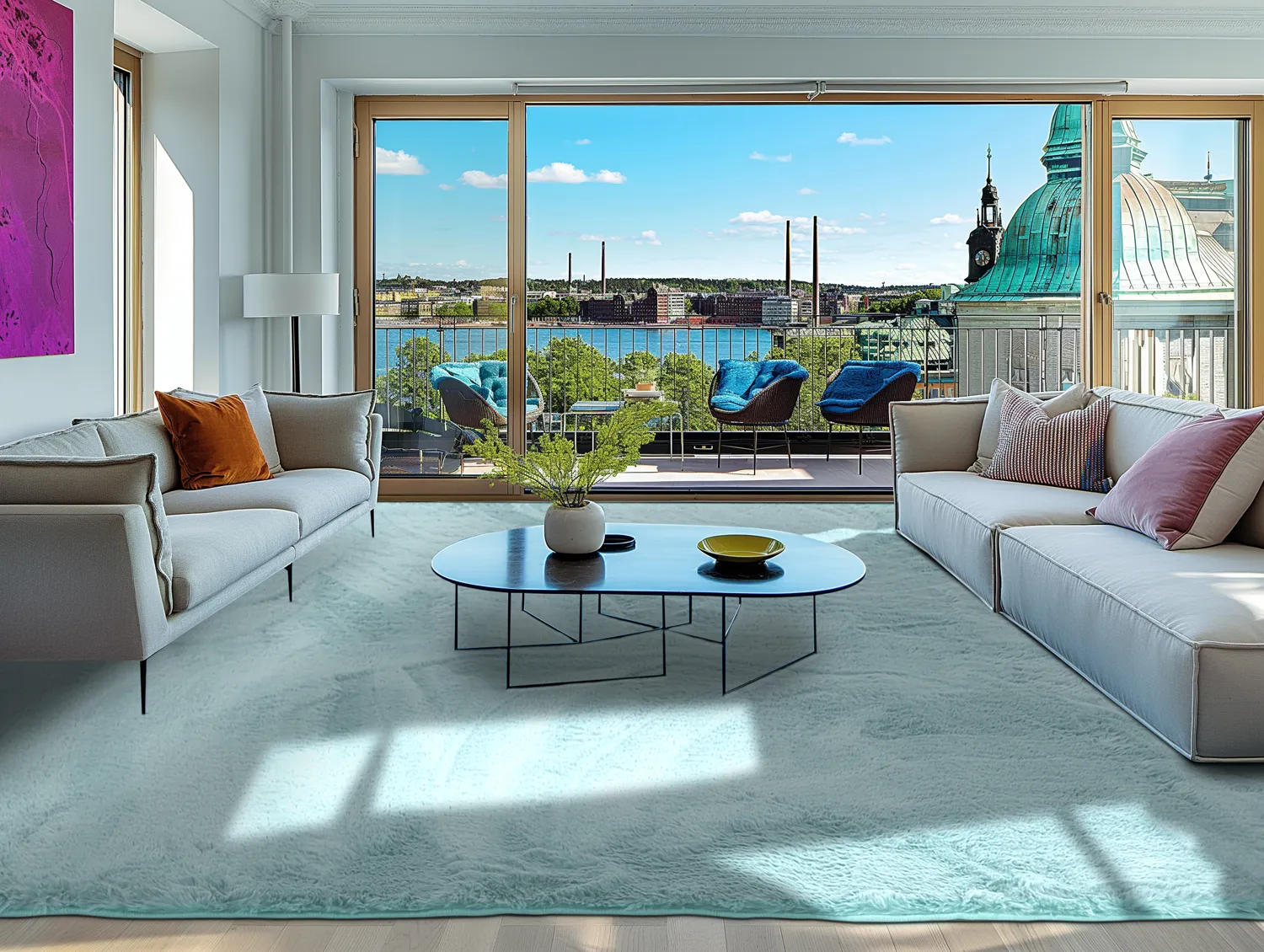 Koberce s chlupatým povrchom - Cloud Super Soft (svetlo modrá)