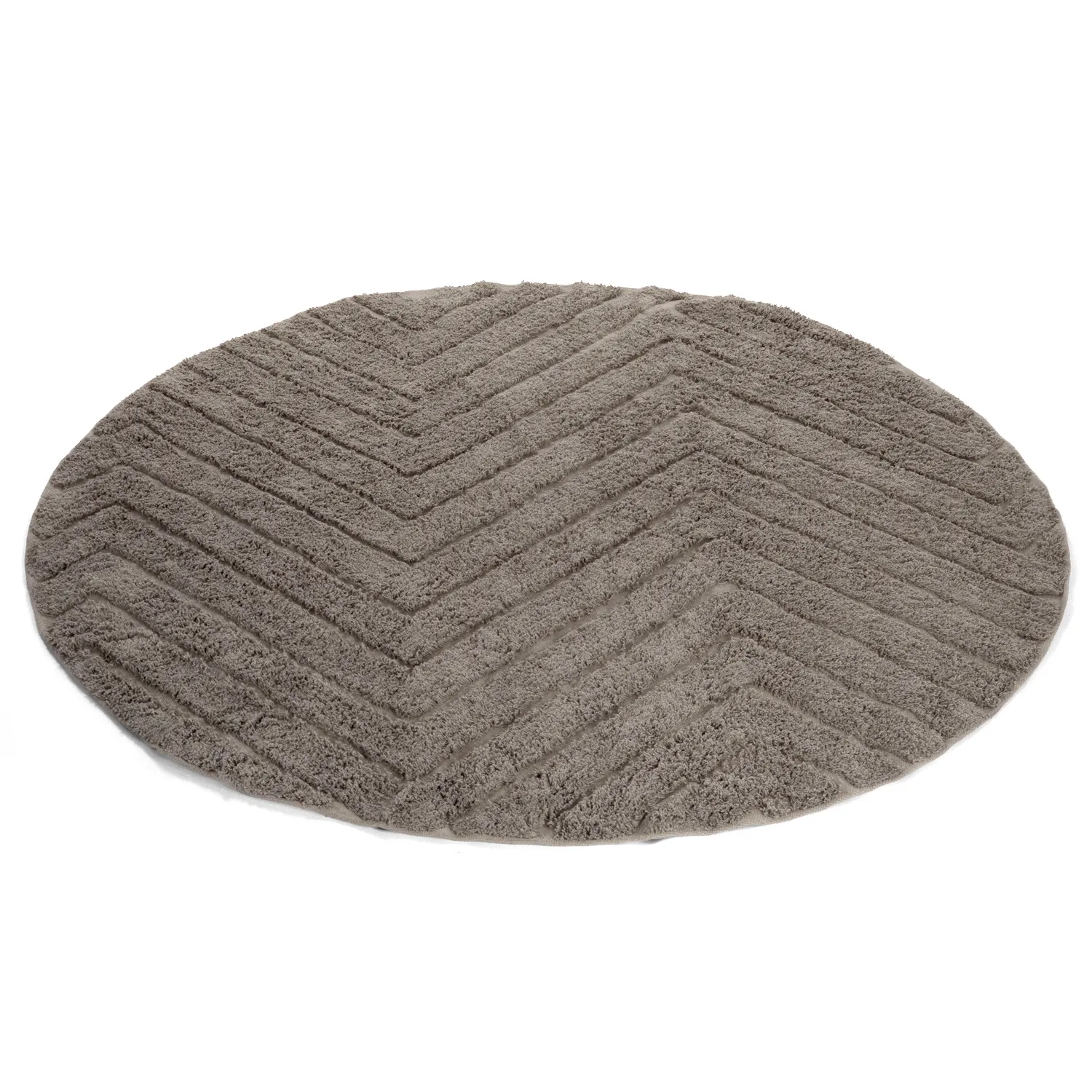 Kolo koberce - Conara Natural Cotton Shaggy (taupe)