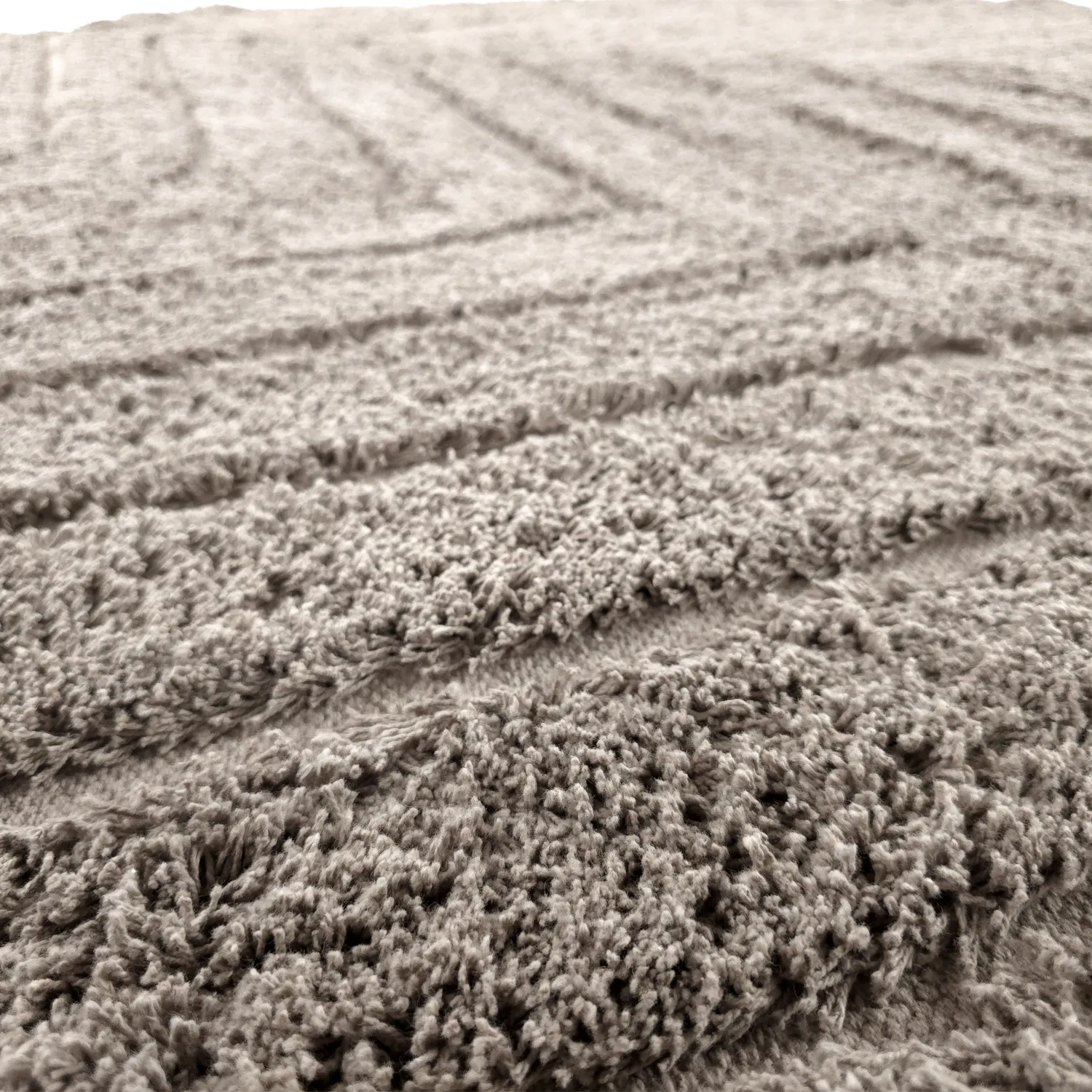 Kolo koberce - Conara Natural Cotton Shaggy (taupe)