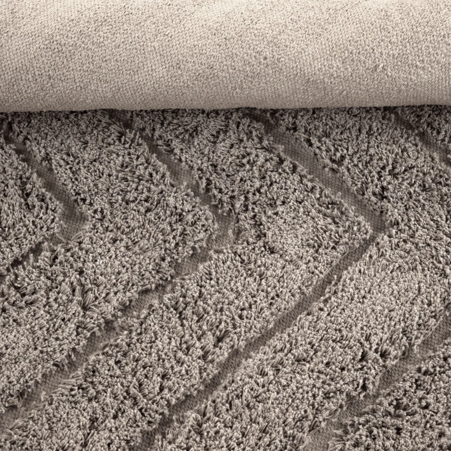 Kolo koberce - Conara Natural Cotton Shaggy (taupe)
