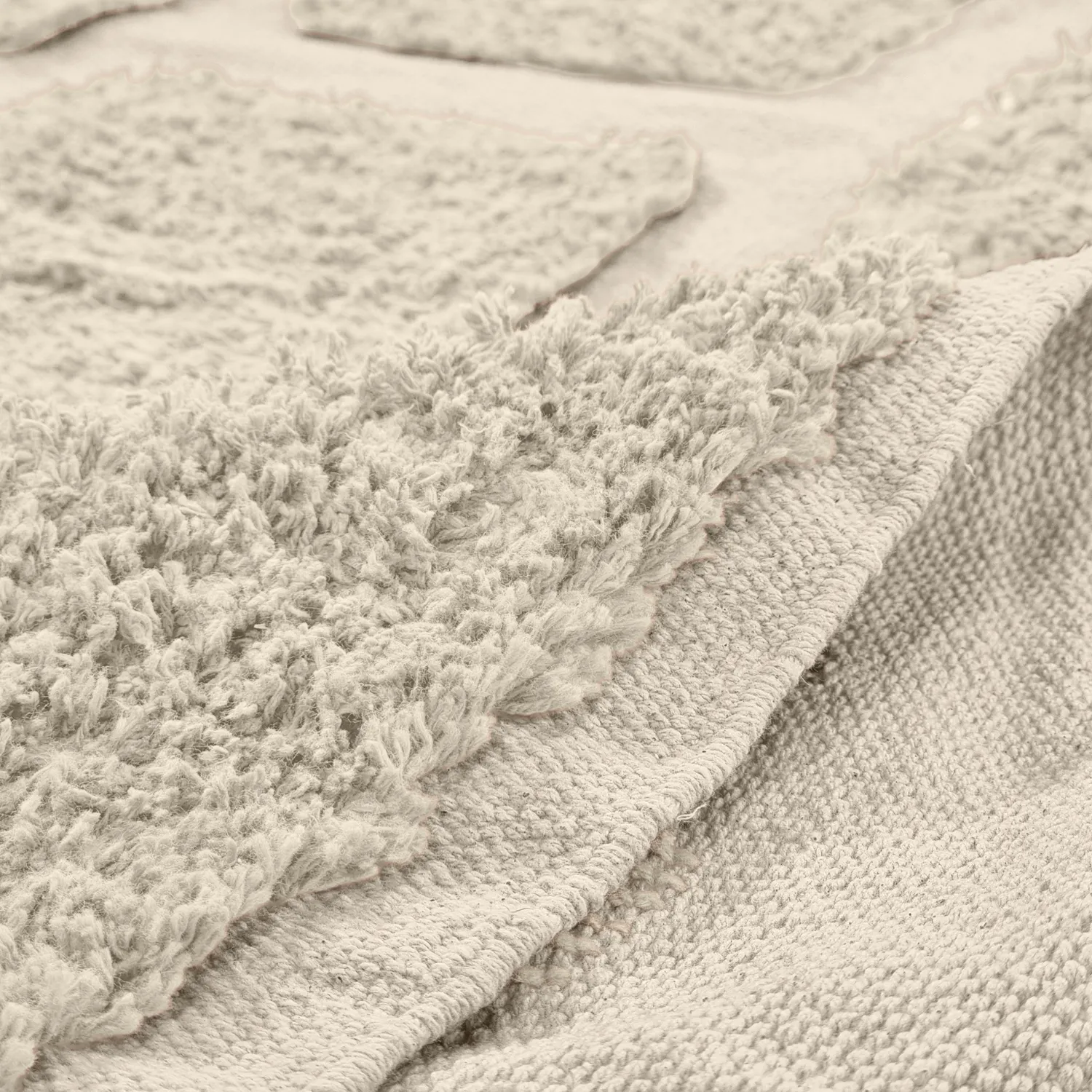 Kolo koberce - Cyrus Natural Cotton Shaggy (béžový)