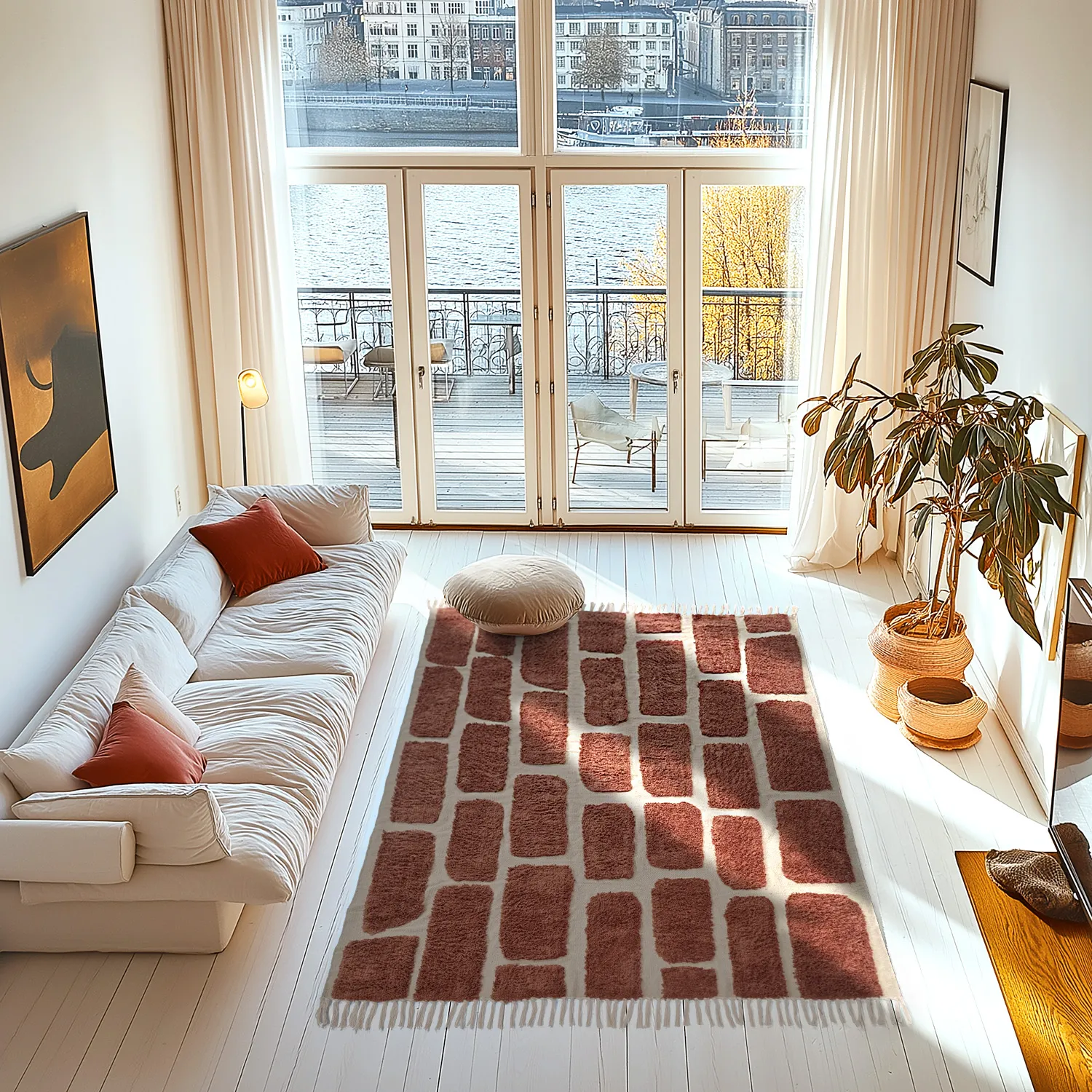 Koberce s dlhým vlasom - Cyrus Natural Cotton Shaggy (hnedý)