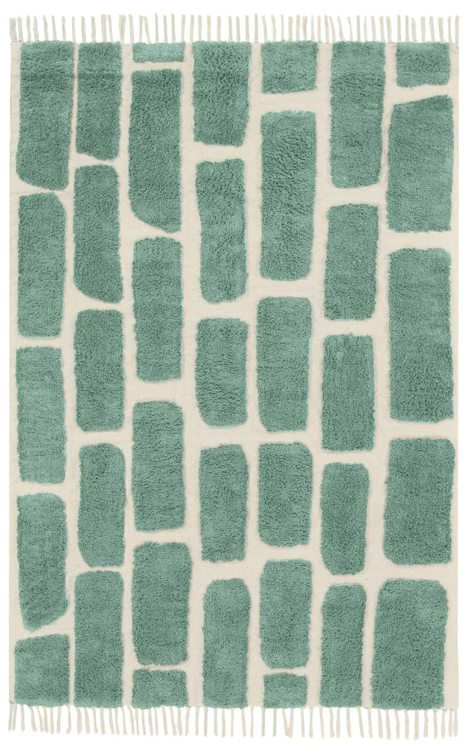 Koberce s dlhým vlasom - Cyrus Natural Cotton Shaggy (zelená)