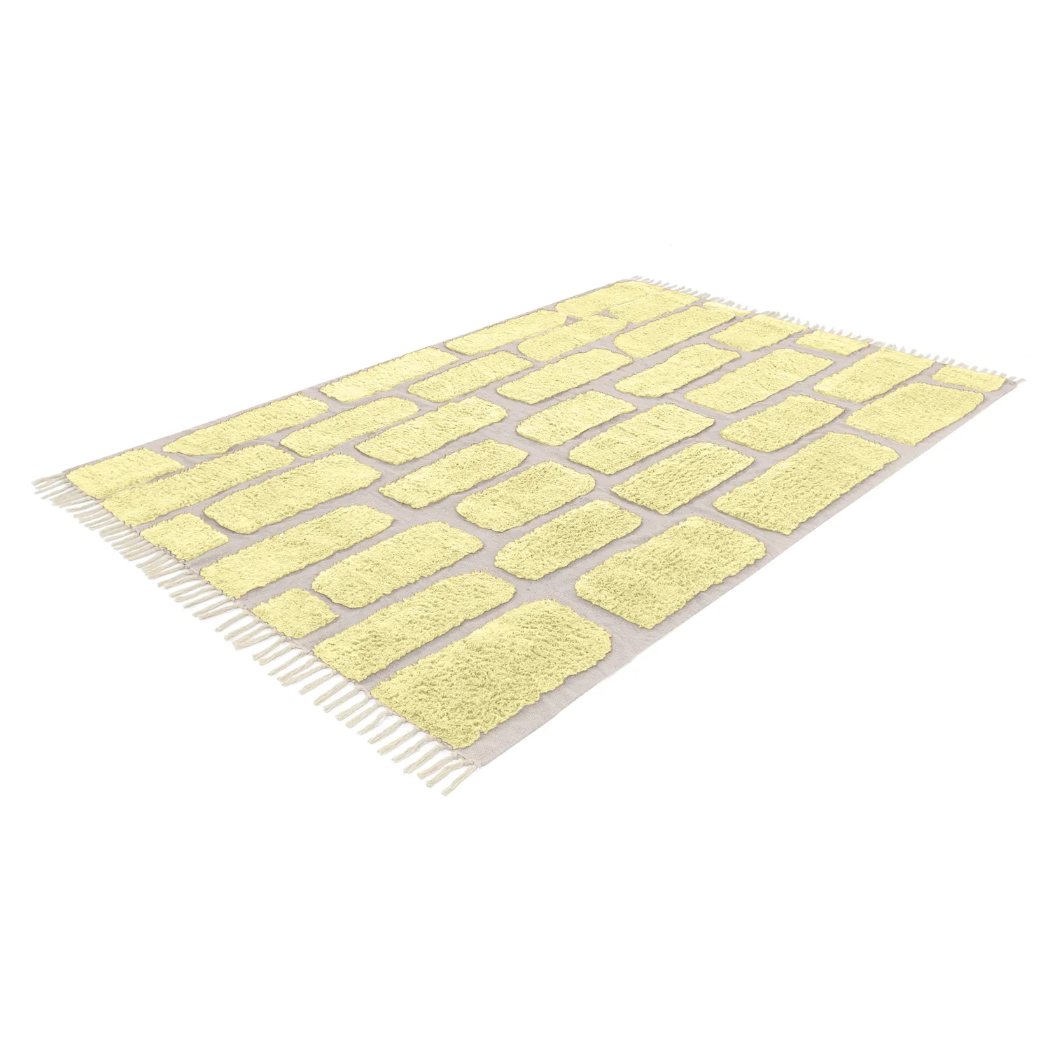 Koberce s dlhým vlasom - Cyrus Natural Cotton Shaggy (žltý)