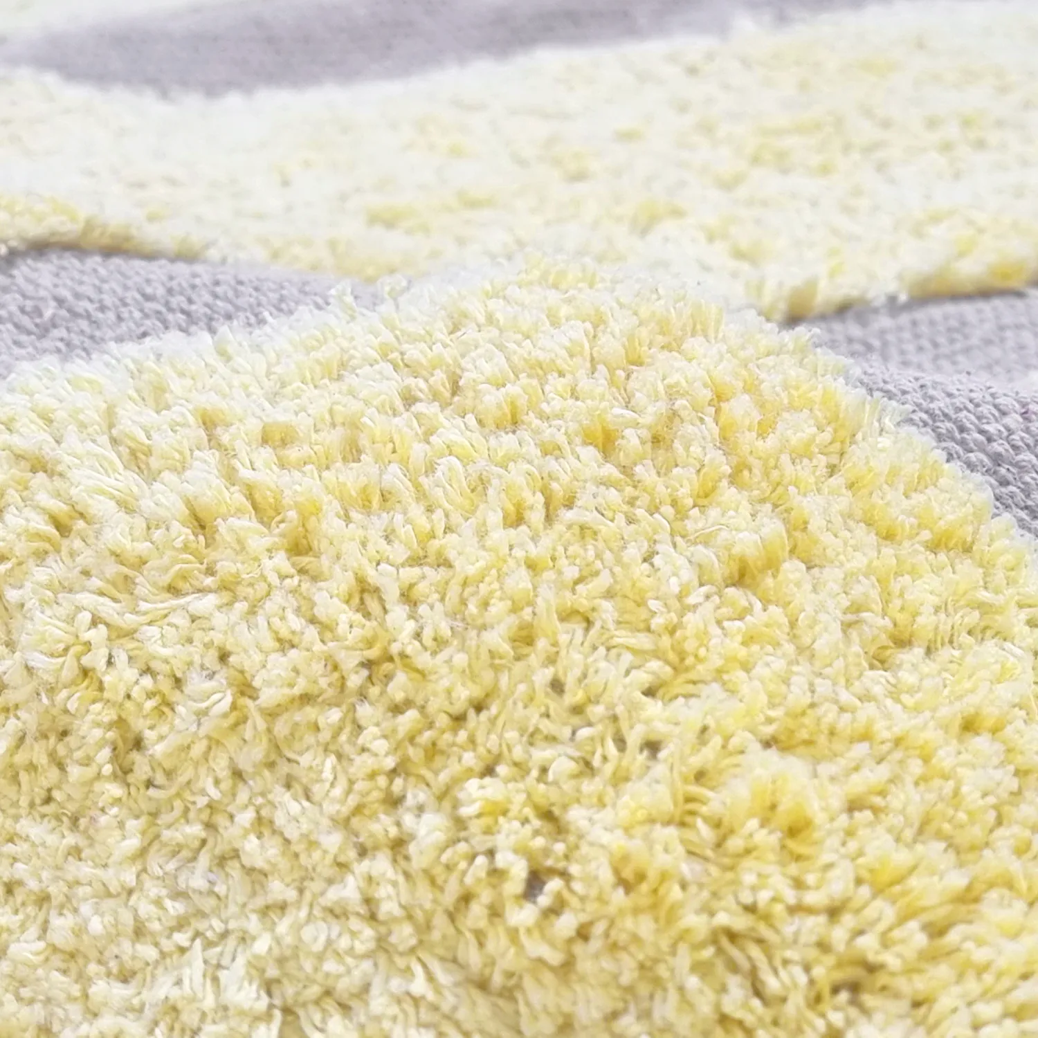 Kolo koberce - Cyrus Natural Cotton Shaggy (žltý)