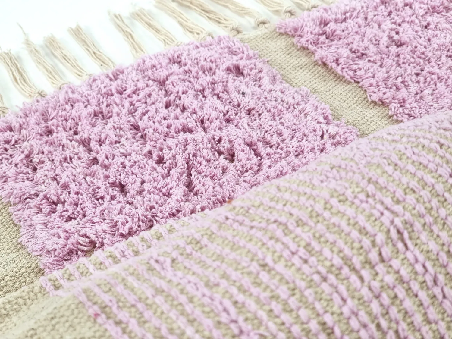 Koberce s dlhým vlasom - Cyrus Natural Cotton Shaggy (fialová)