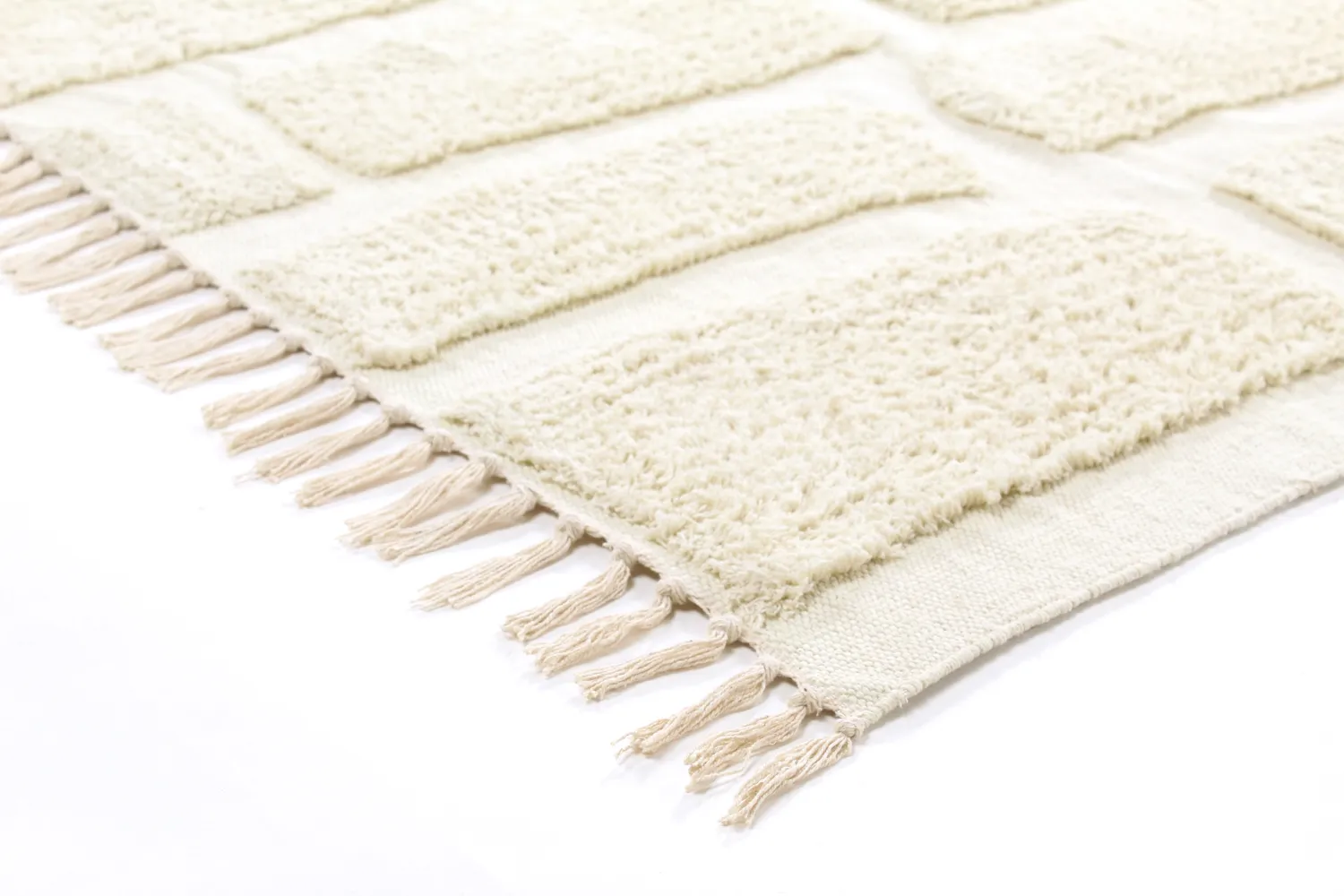 Koberce s dlhým vlasom - Cyrus Natural Cotton Shaggy (offwhite)