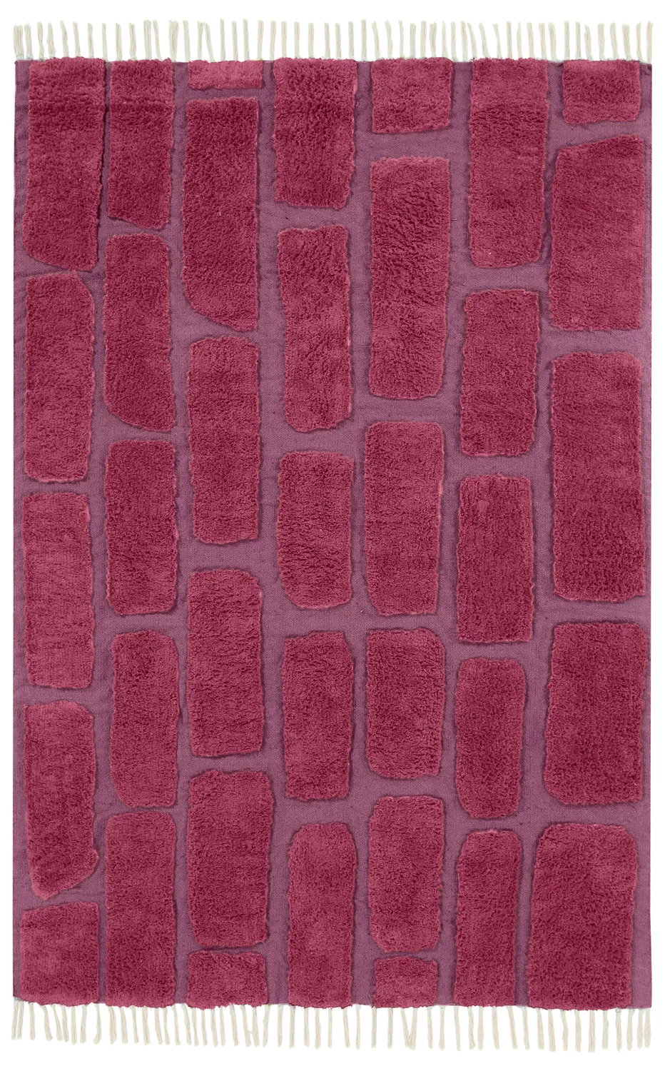 Koberce s dlhým vlasom - Cyrus Natural Cotton Shaggy (červená)