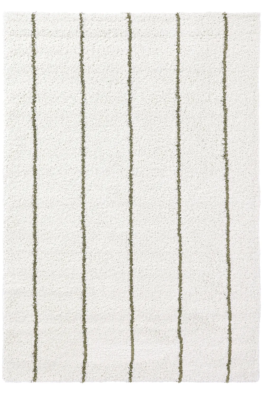 Koberce s dlhým vlasom - Eze (biela/zelená)