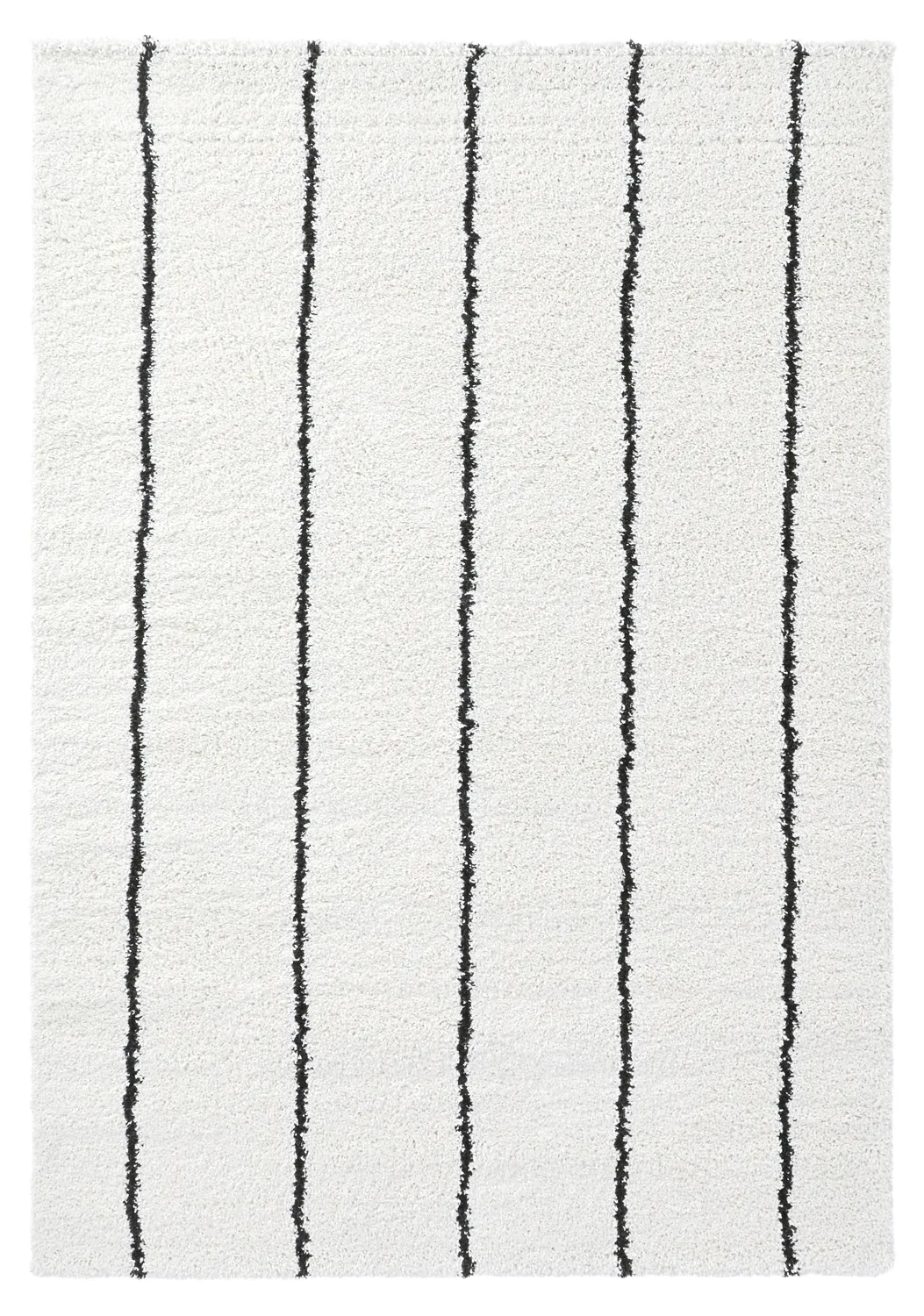 Koberce s dlhým vlasom - Eze (biela/čierna)