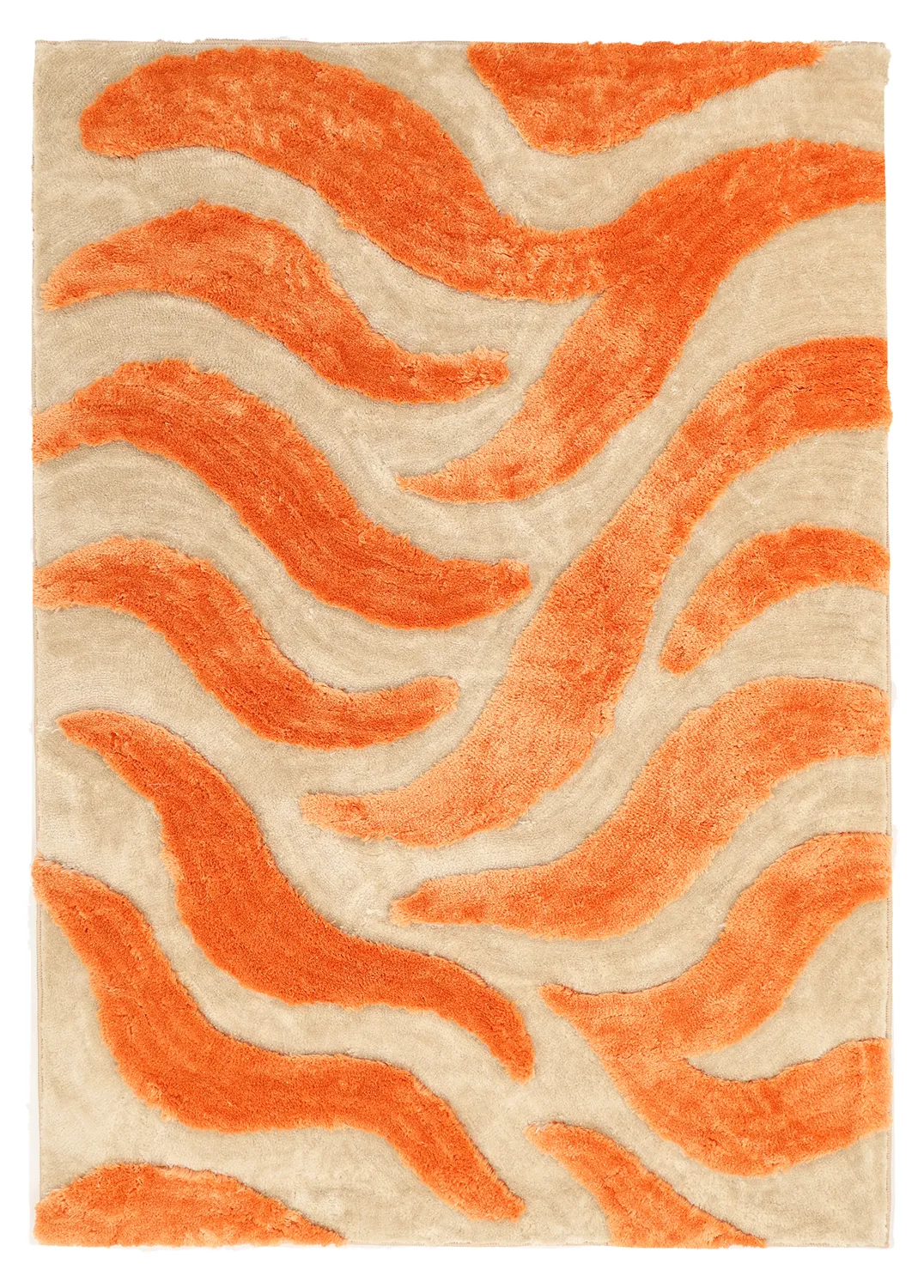 Koberce s dlhým vlasom - Fergana (krémová/oranžová)