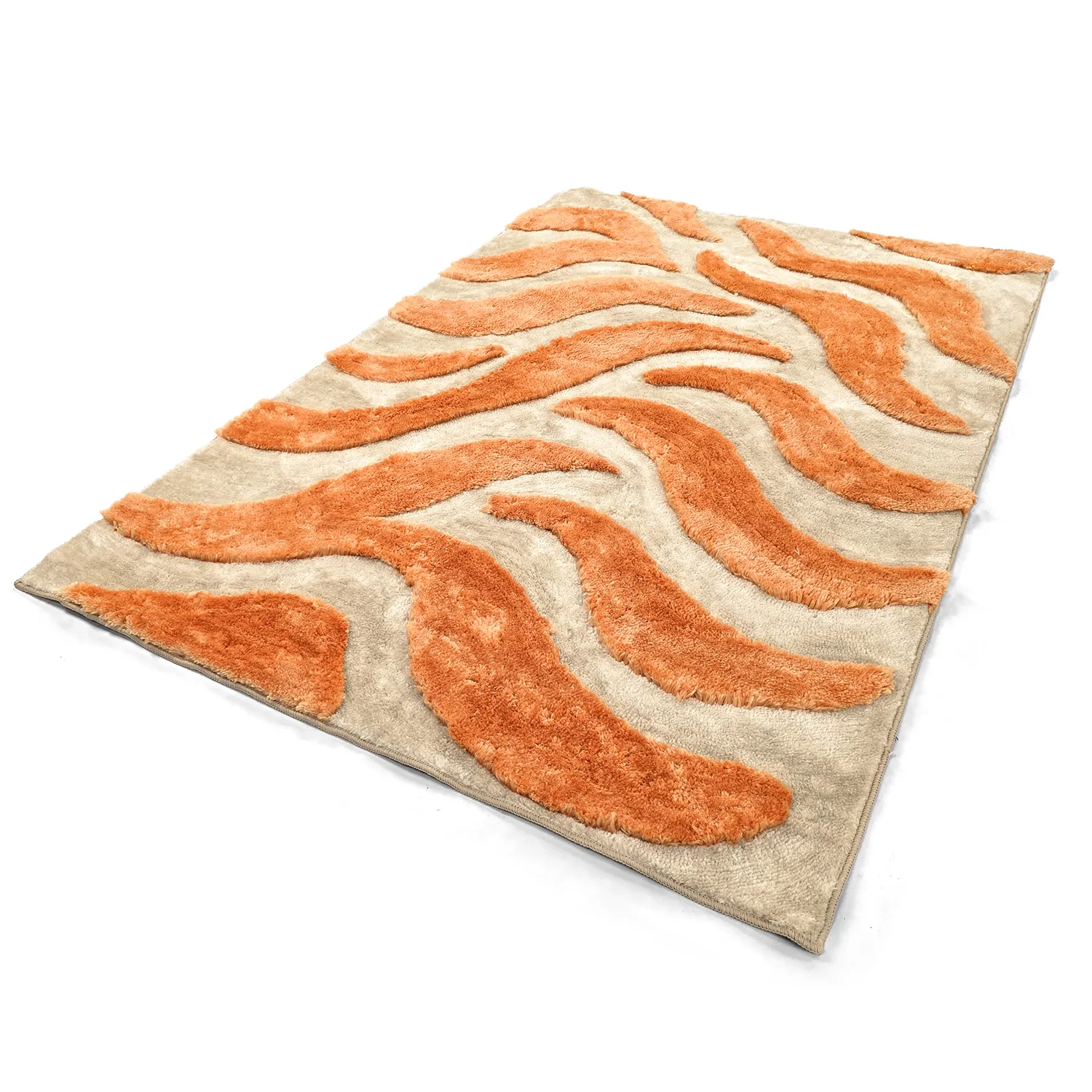 Koberce s dlhým vlasom - Fergana (krémová/oranžová)