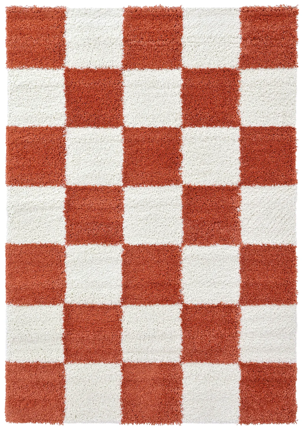 Koberce s dlhým vlasom - Gordes (oranžová/biela)