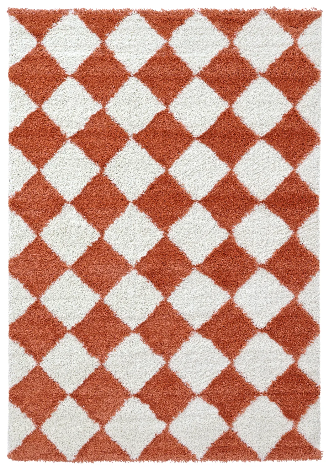 Koberce s chlpmi - Albi (biela/oranžová)