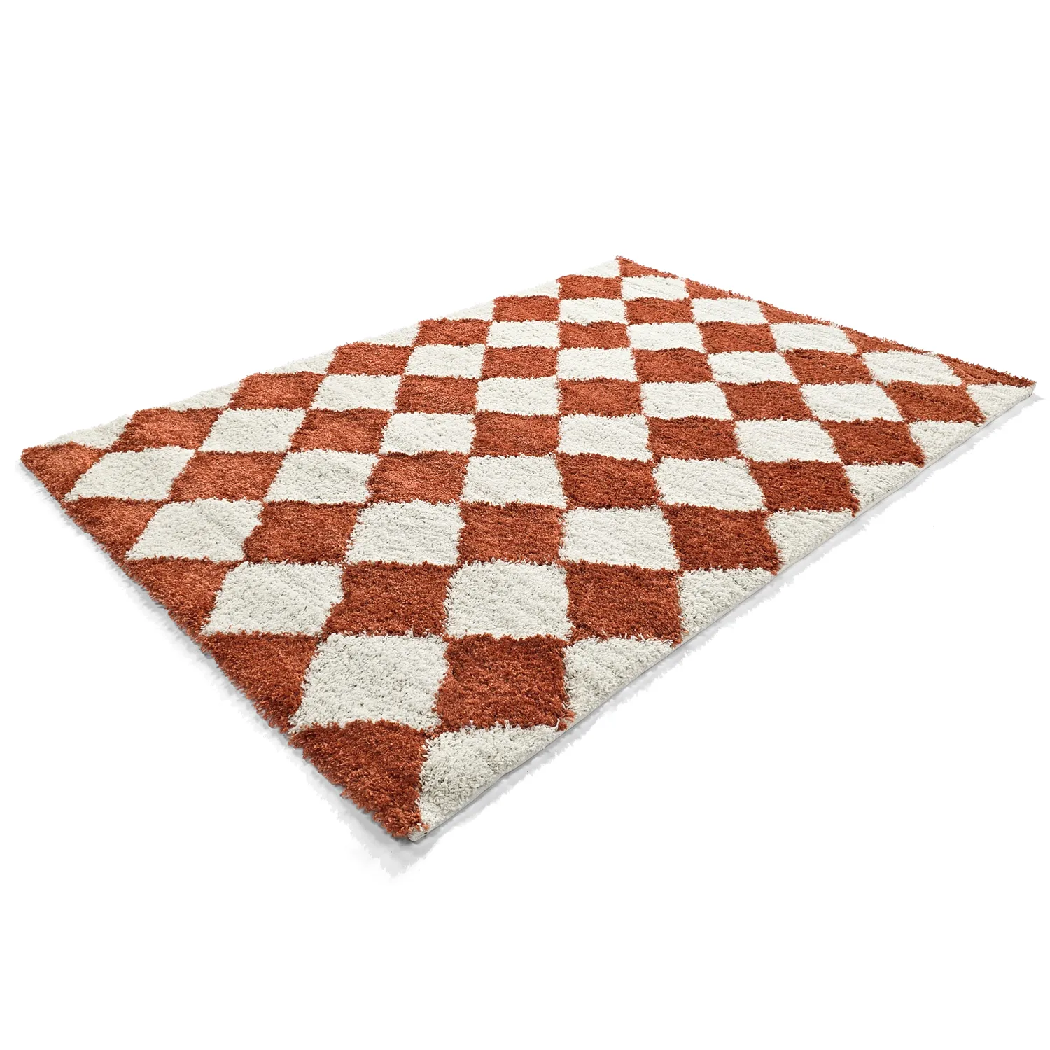 Koberce s chlpmi - Albi (biela/oranžová)