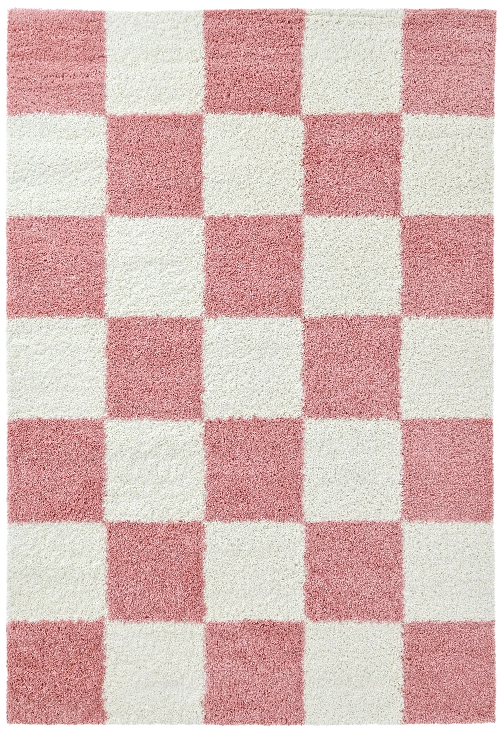Koberce s dlhým vlasom - Gordes (ružová/biela)